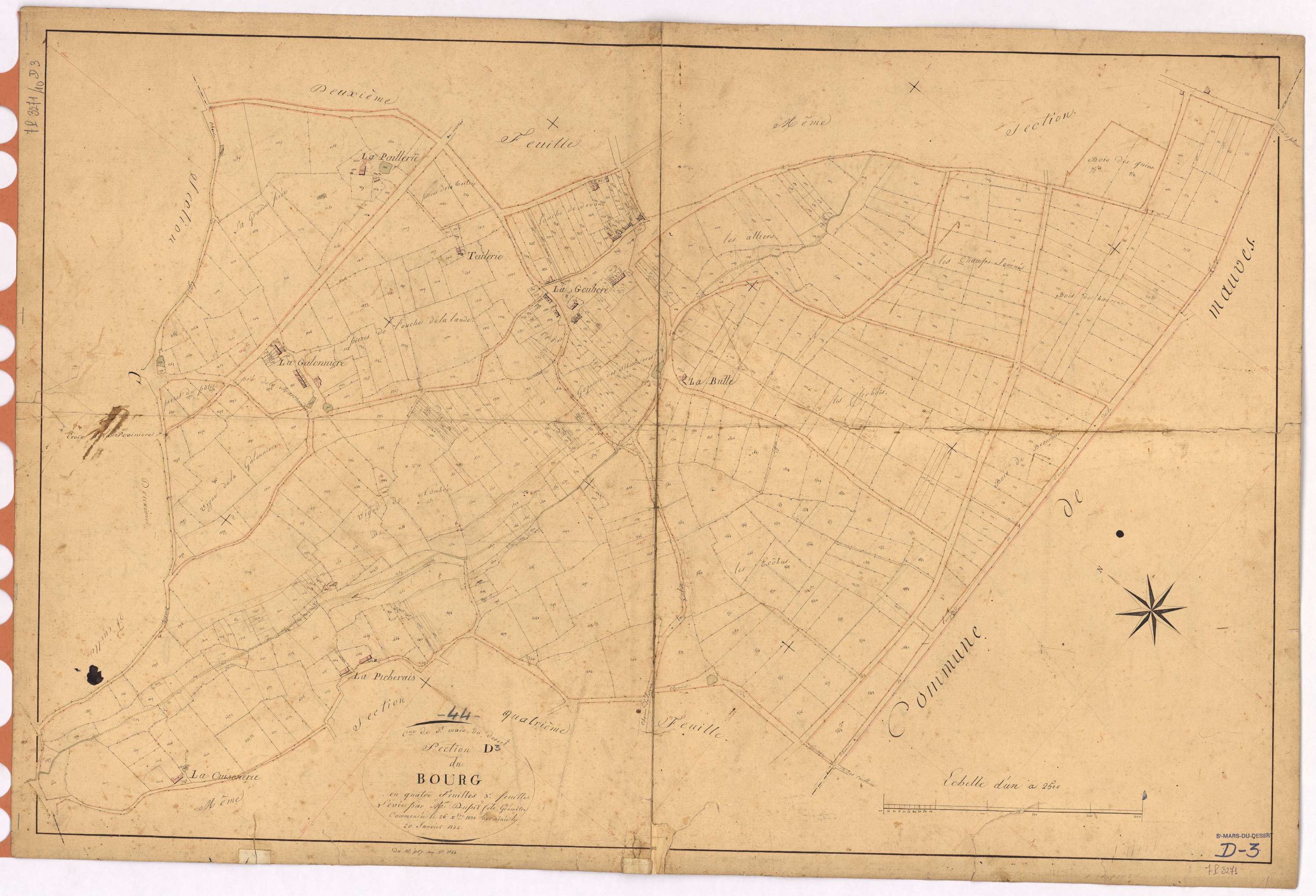 Saint-Mars-du-Désert - Section D3 Bourg (section du)