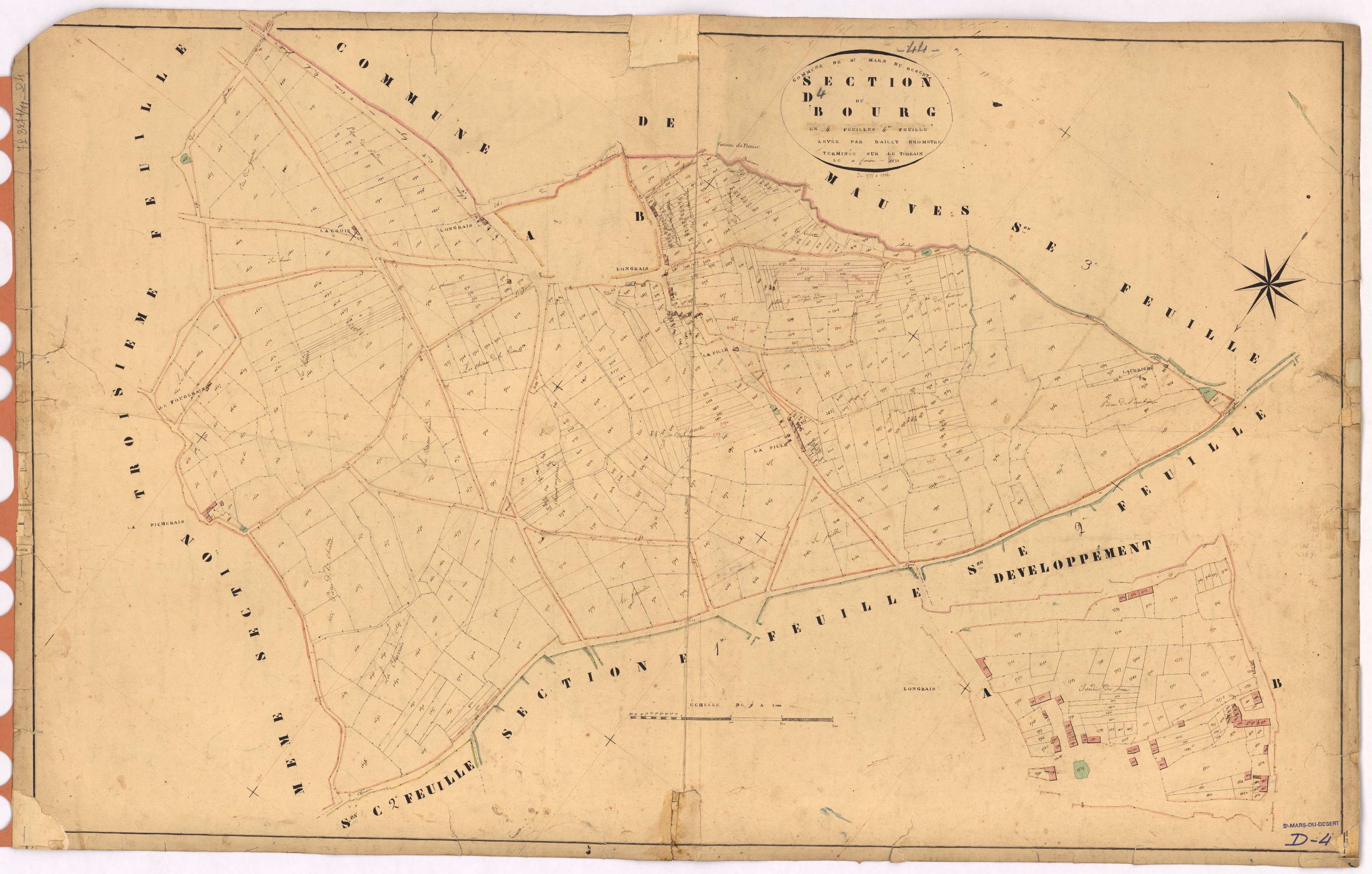 Saint-Mars-du-Désert - Section D4 Bourg (section du)