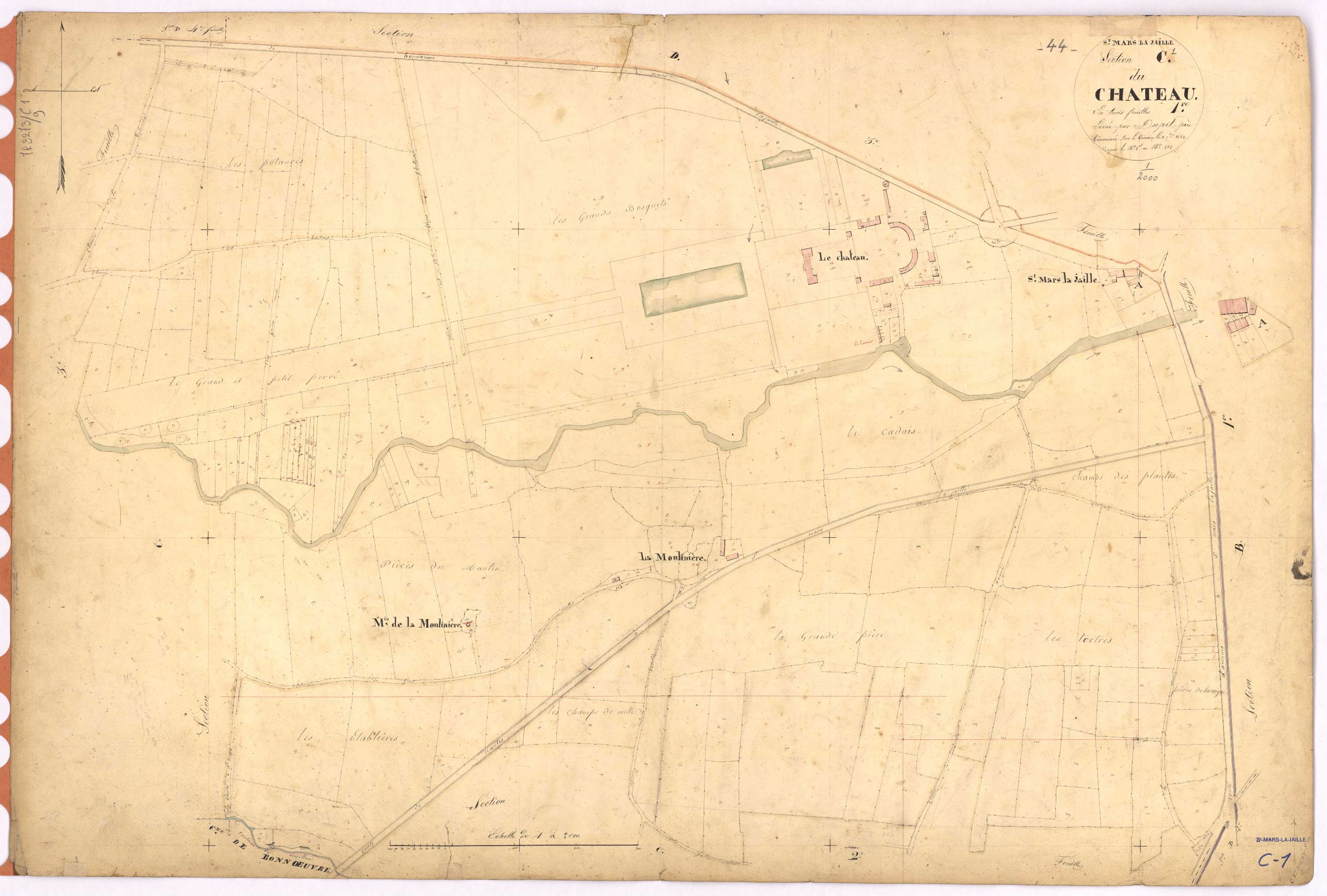 Saint-Mars-la-Jaille - Section C1 Château (section du) ; 1-292