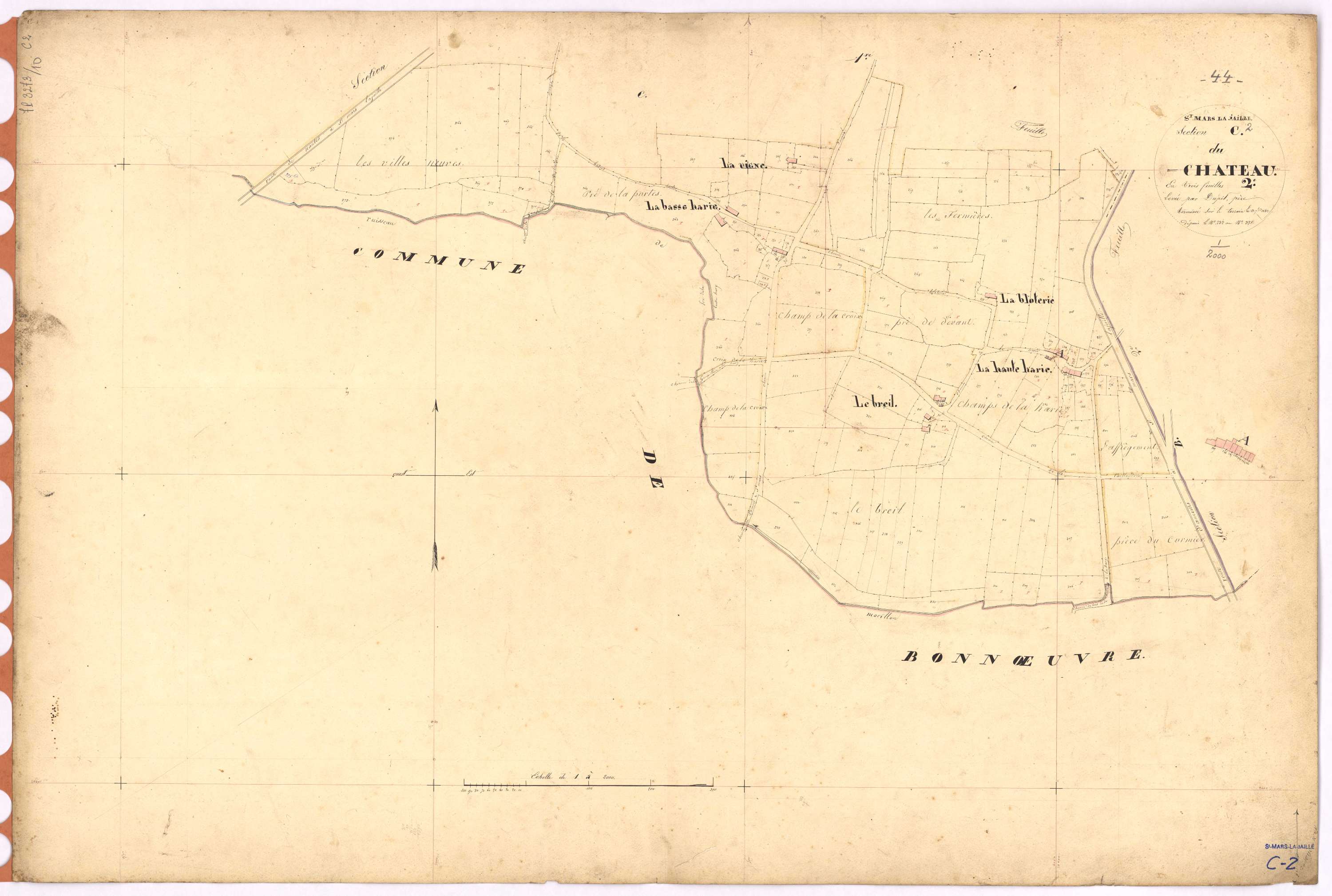 Saint-Mars-la-Jaille - Section C2 Château (section du) ; 293-375