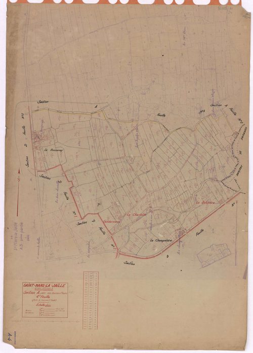 Saint-Mars-la-Jaille - Section A4 Basses-Places (section des) ; 671-869