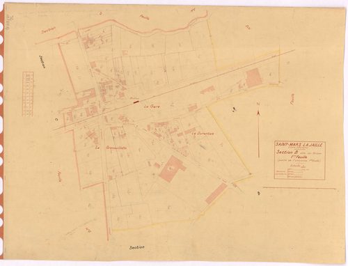 Saint-Mars-la-Jaille - Section B1 Grison (section du) ; 1-104
