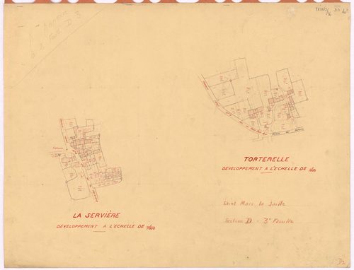 Saint-Mars-la-Jaille - Section D3 (développement) Bourg (section du) ; 478-765 ; développement des villages de Torterelle et de La Servière