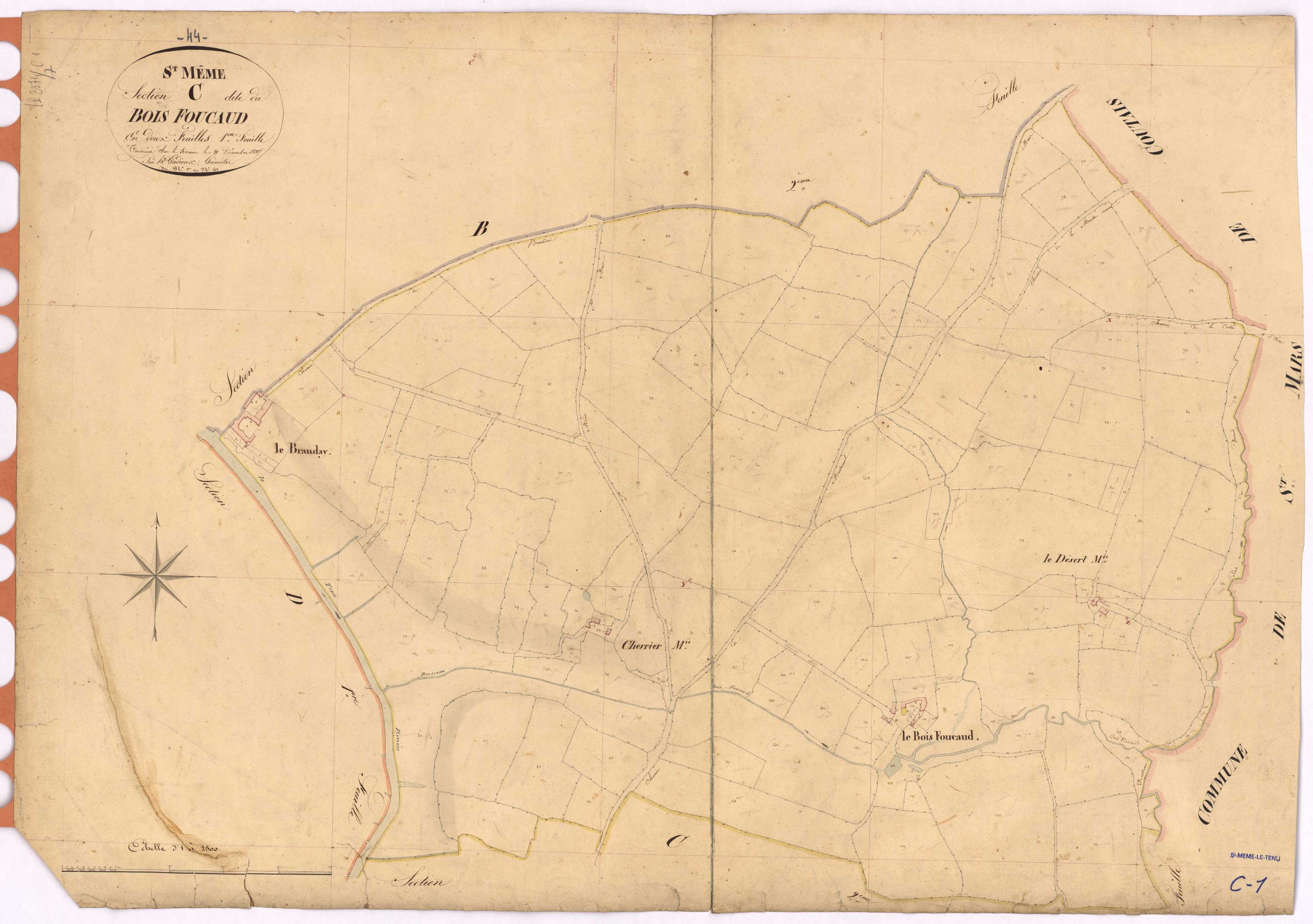 Saint-Même-le-Tenu - Section C1 Bois Foucaud (section du) ; 1-148