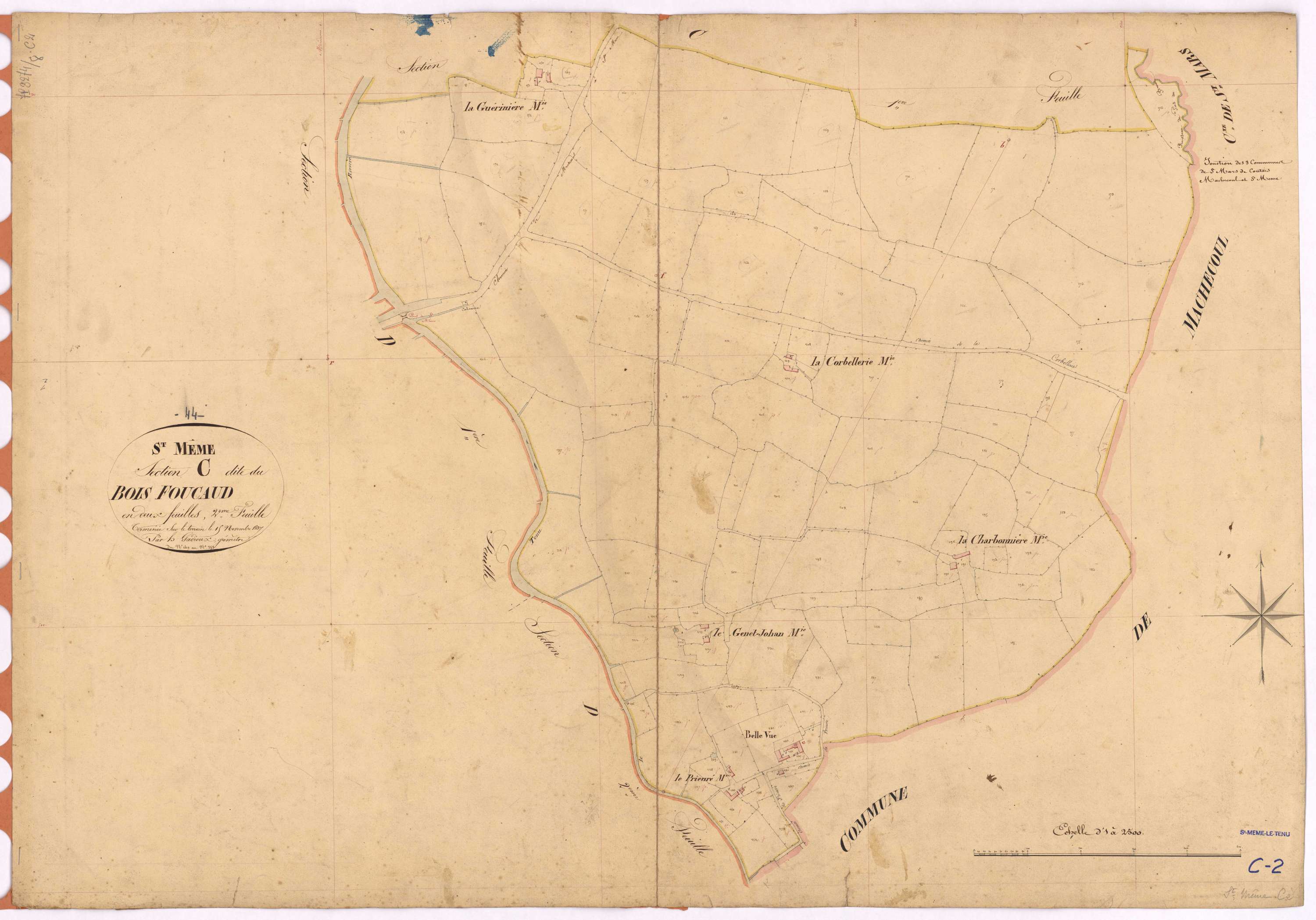 Saint-Même-le-Tenu - Section C2 Bois Foucaud (section du) ; 149-253