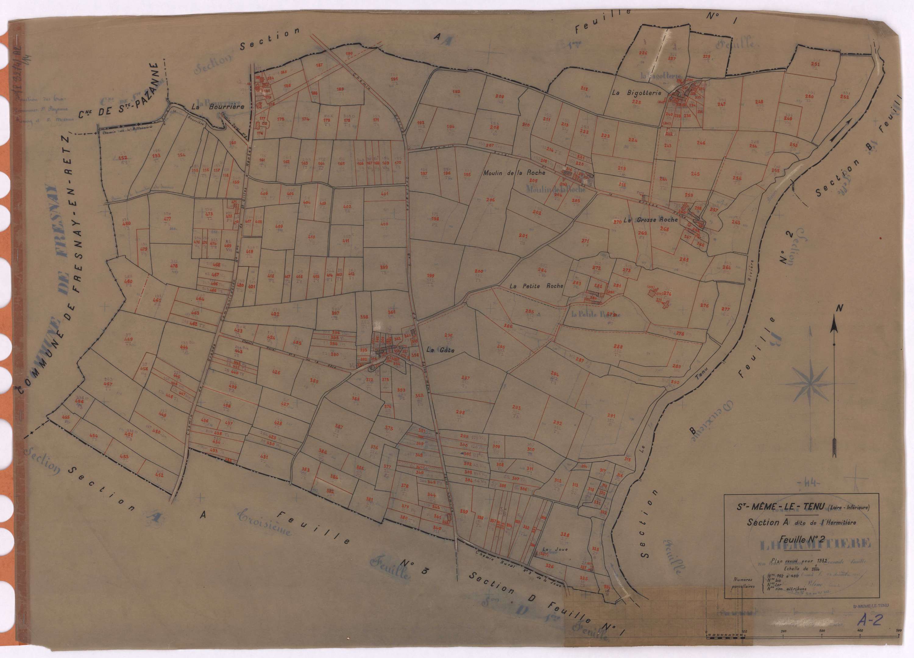 Saint-Même-le-Tenu - Section A2 Hermitière (section de l') ; 152-480