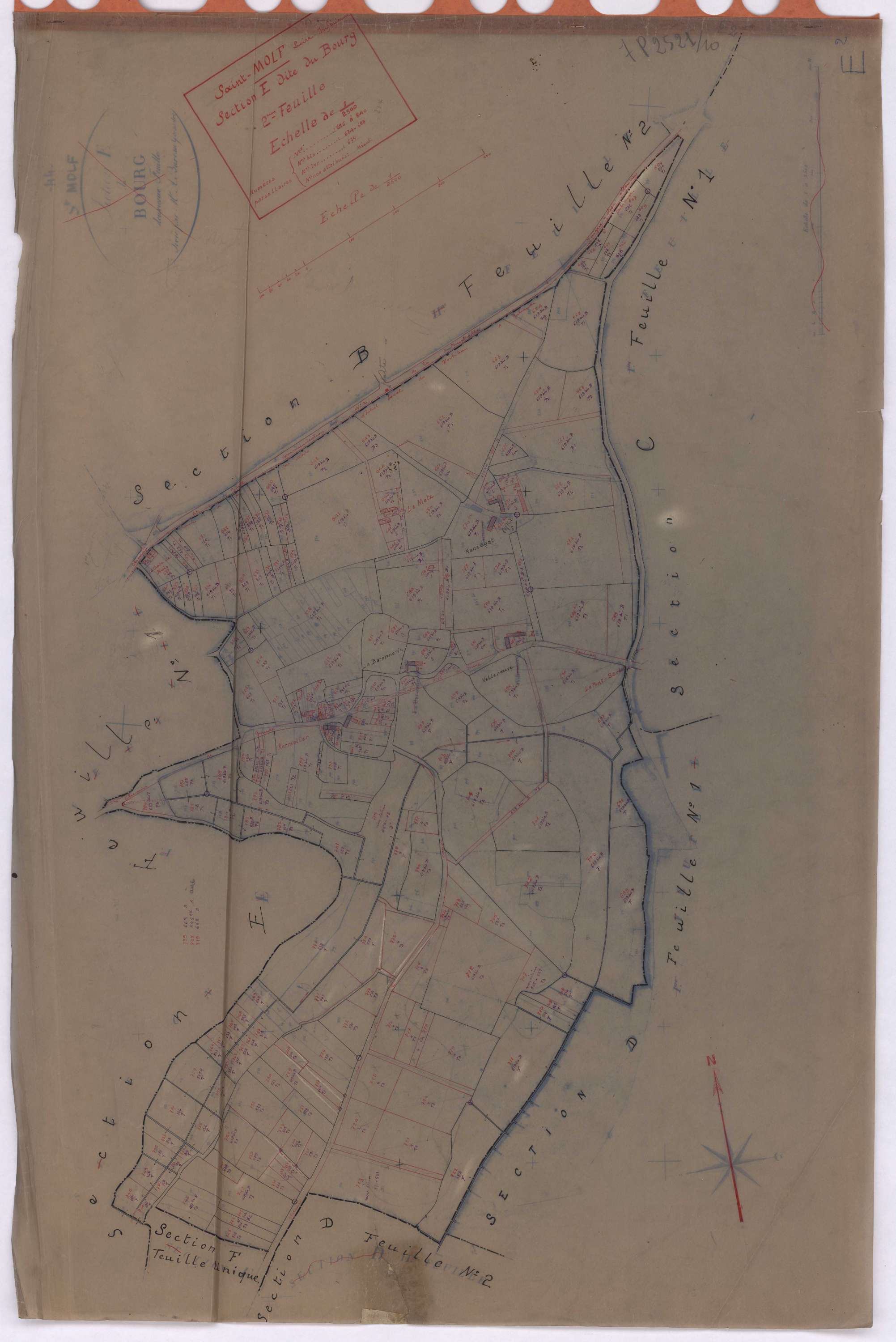 Saint-Molf - Section E2 Bourg (section du) ; 626-840