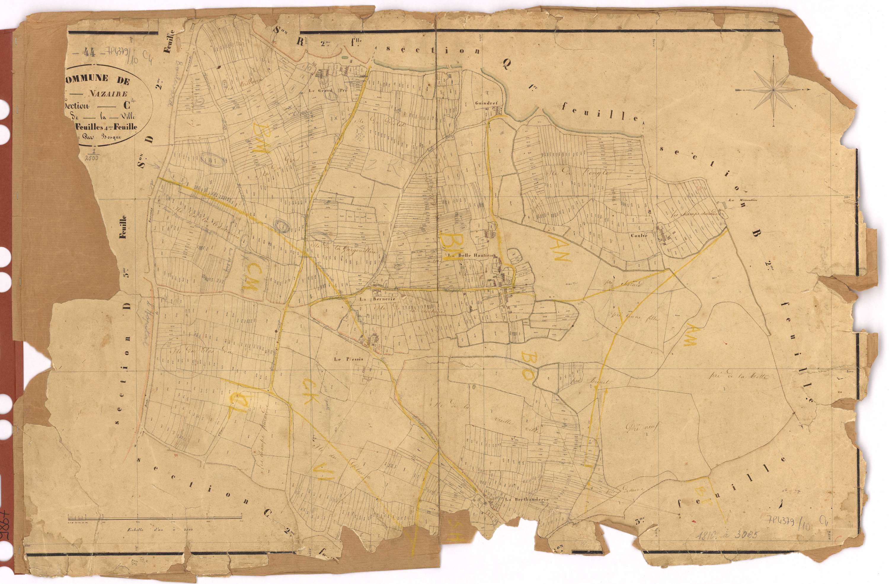 Saint-Nazaire - Section C4 Ville (section de La) ; 1810-3095
