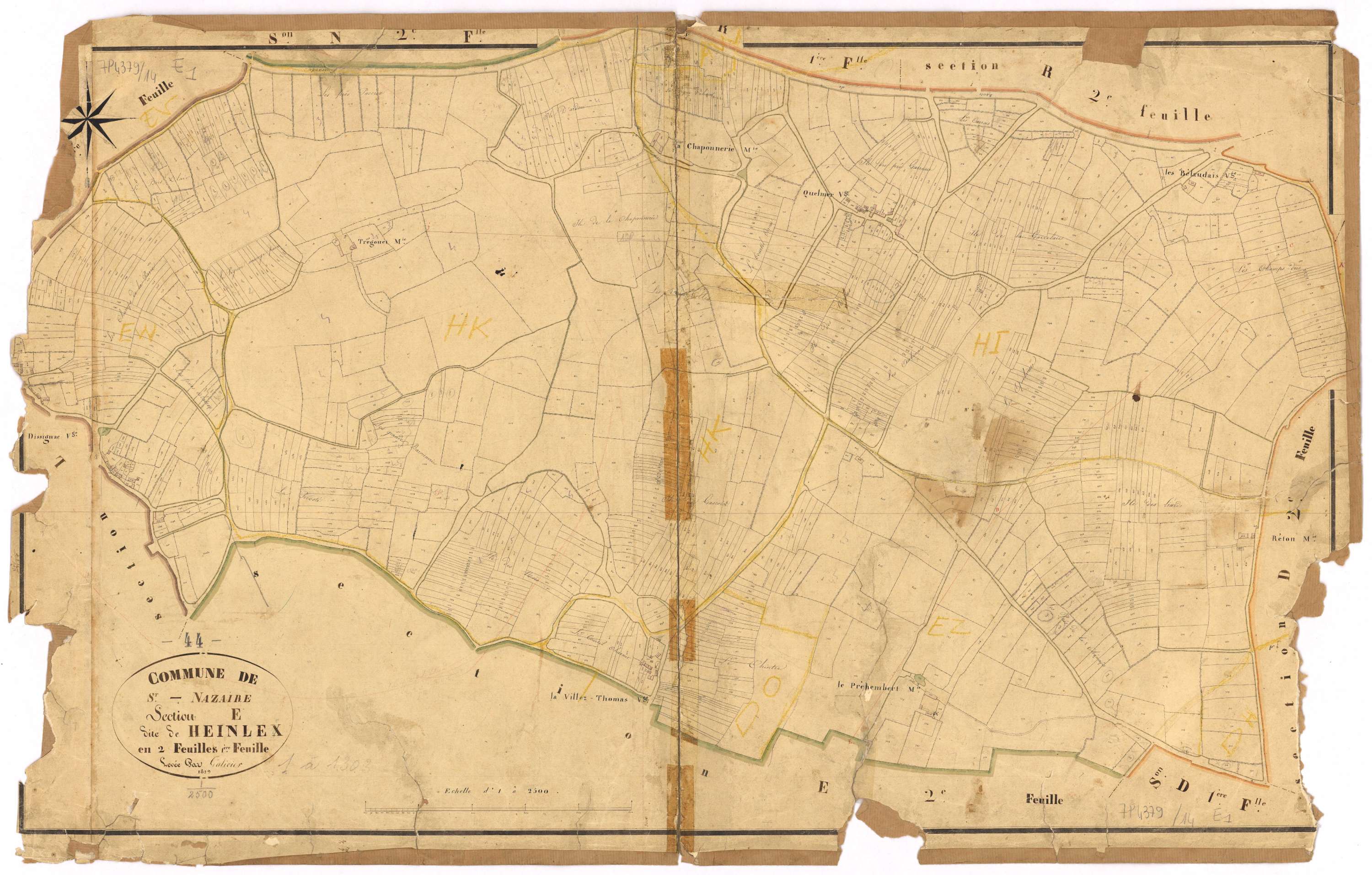 Saint-Nazaire - Section E1 Heinlex (section de) ; 1-1303