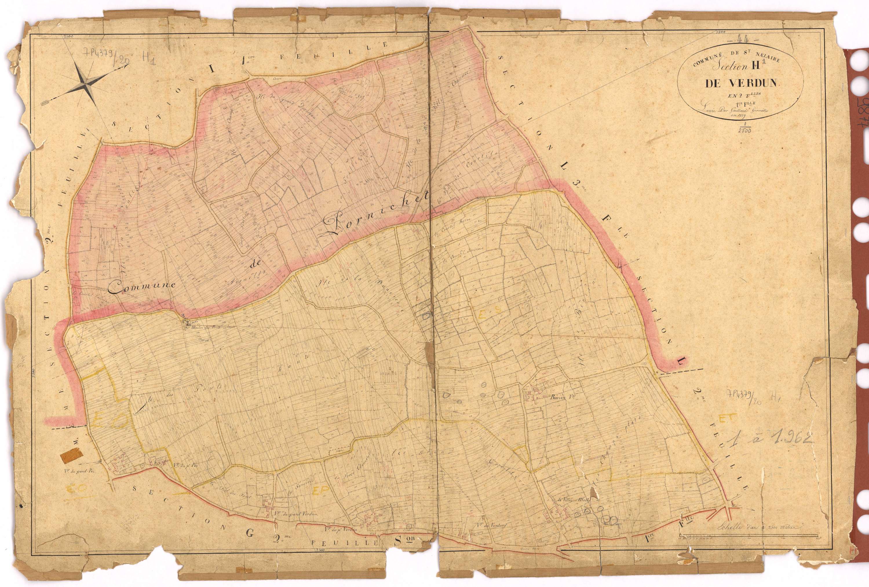 Saint-Nazaire - Section H1 Verdun (section de) ; 1-1262