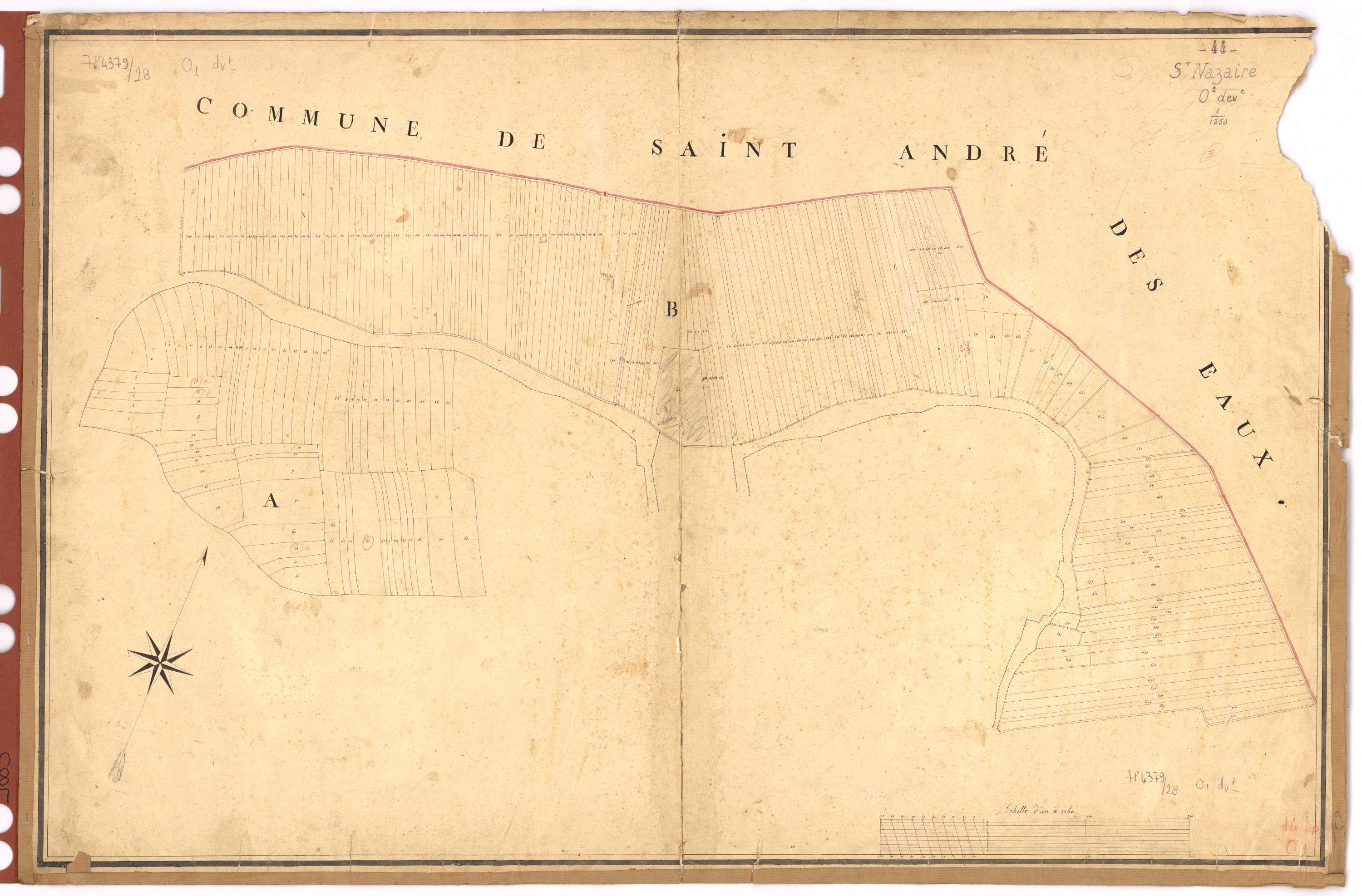 Saint-Nazaire - Section O1 (développement) Islac (section d') ; 1-1709
