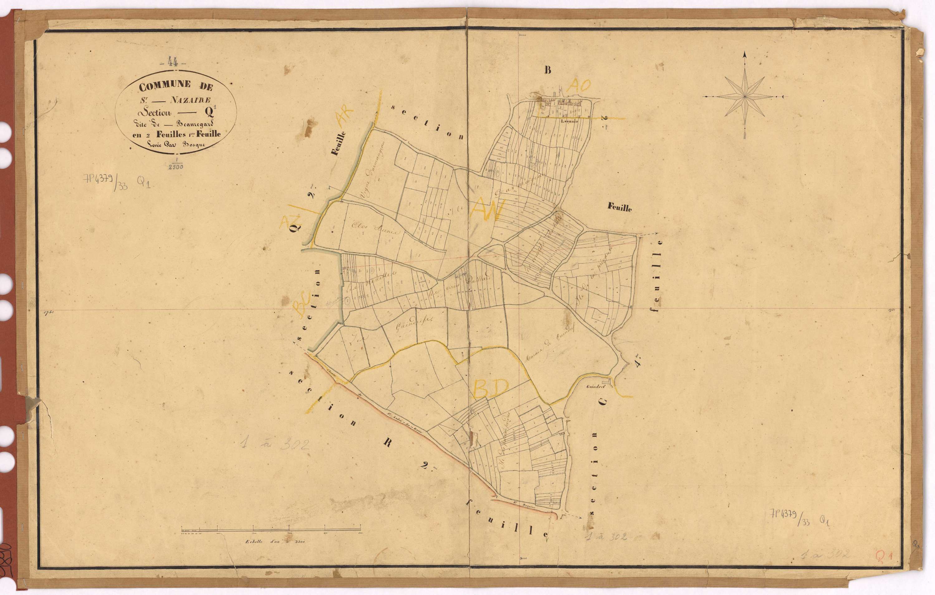 Saint-Nazaire - Section Q1 Beauregard (section de) ; 1-302
