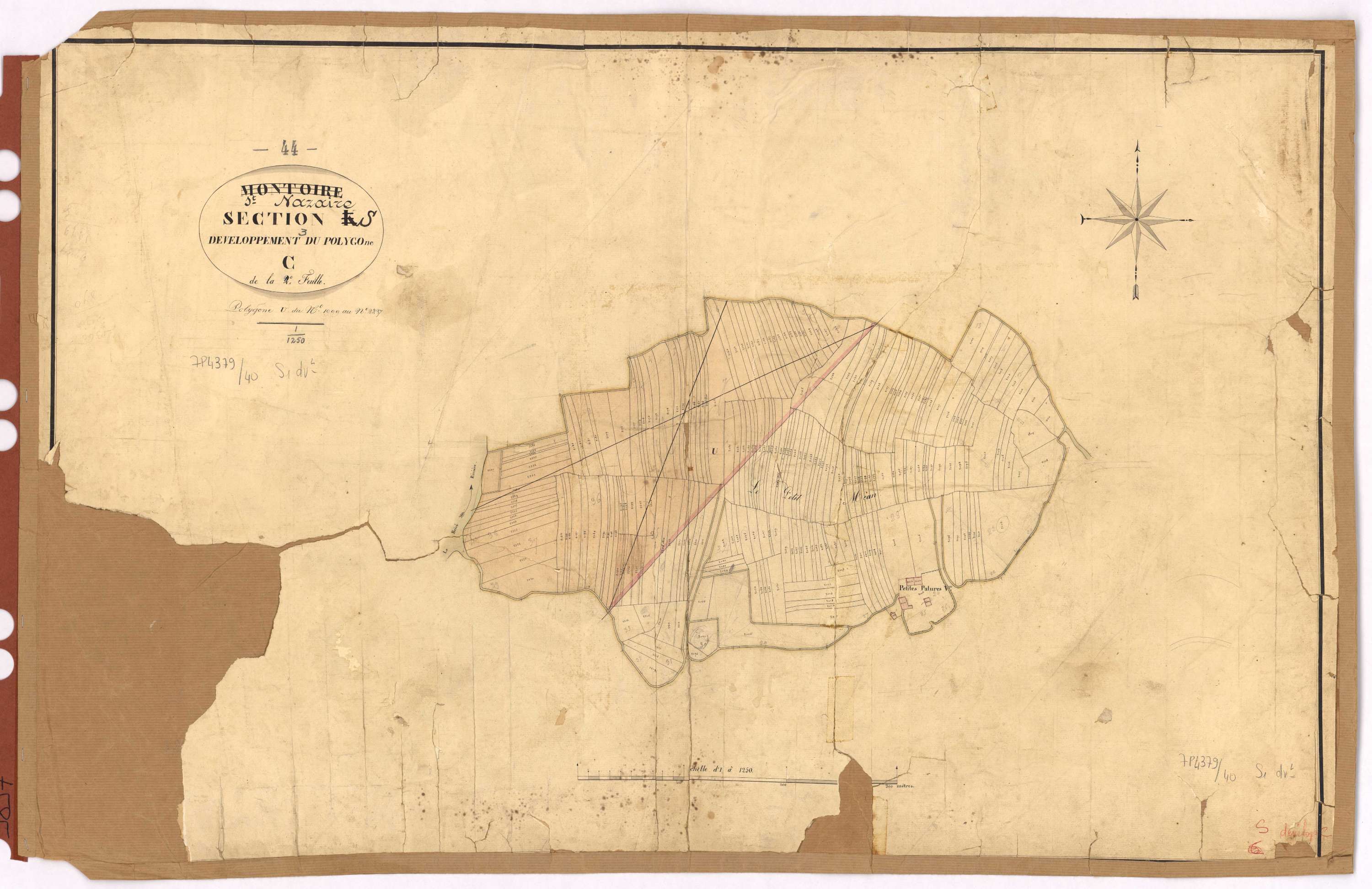 Saint-Nazaire - Section S1 (développement) Méan (section de) ; développement du polygône C
