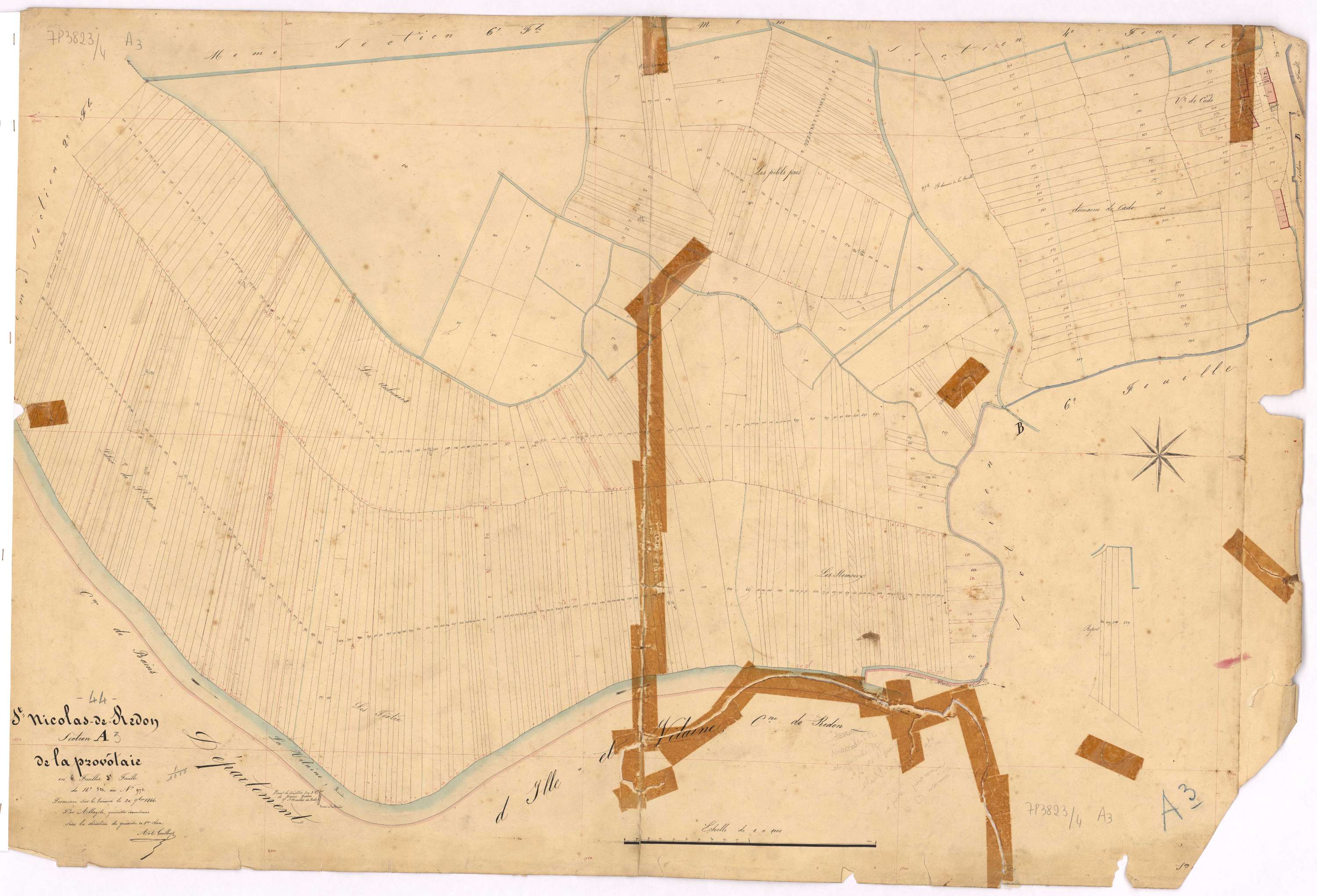 Saint-Nicolas-de-Redon - Section A3 Provotais (section de La) ; 521-975