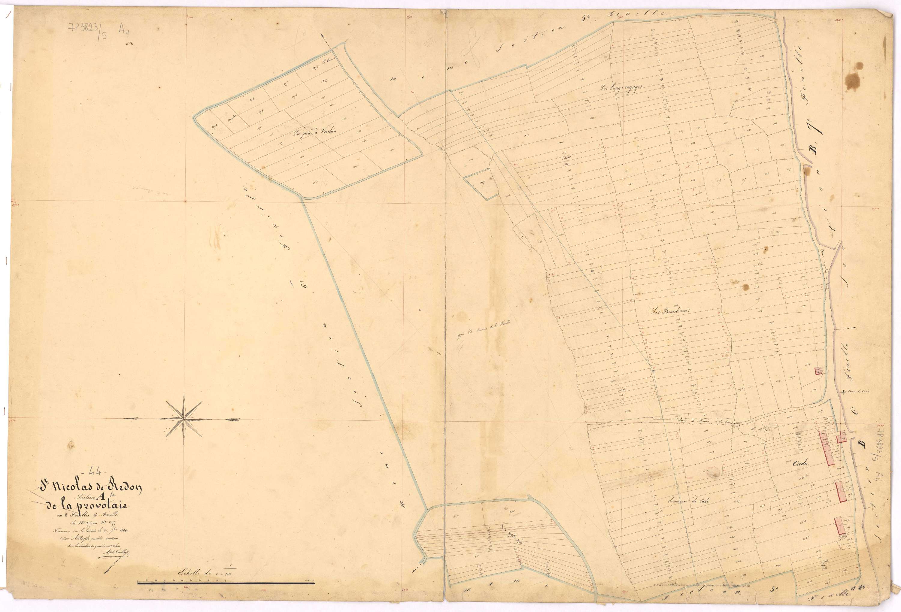Saint-Nicolas-de-Redon - Section A4 Provotais (section de La) ; 976-1277
