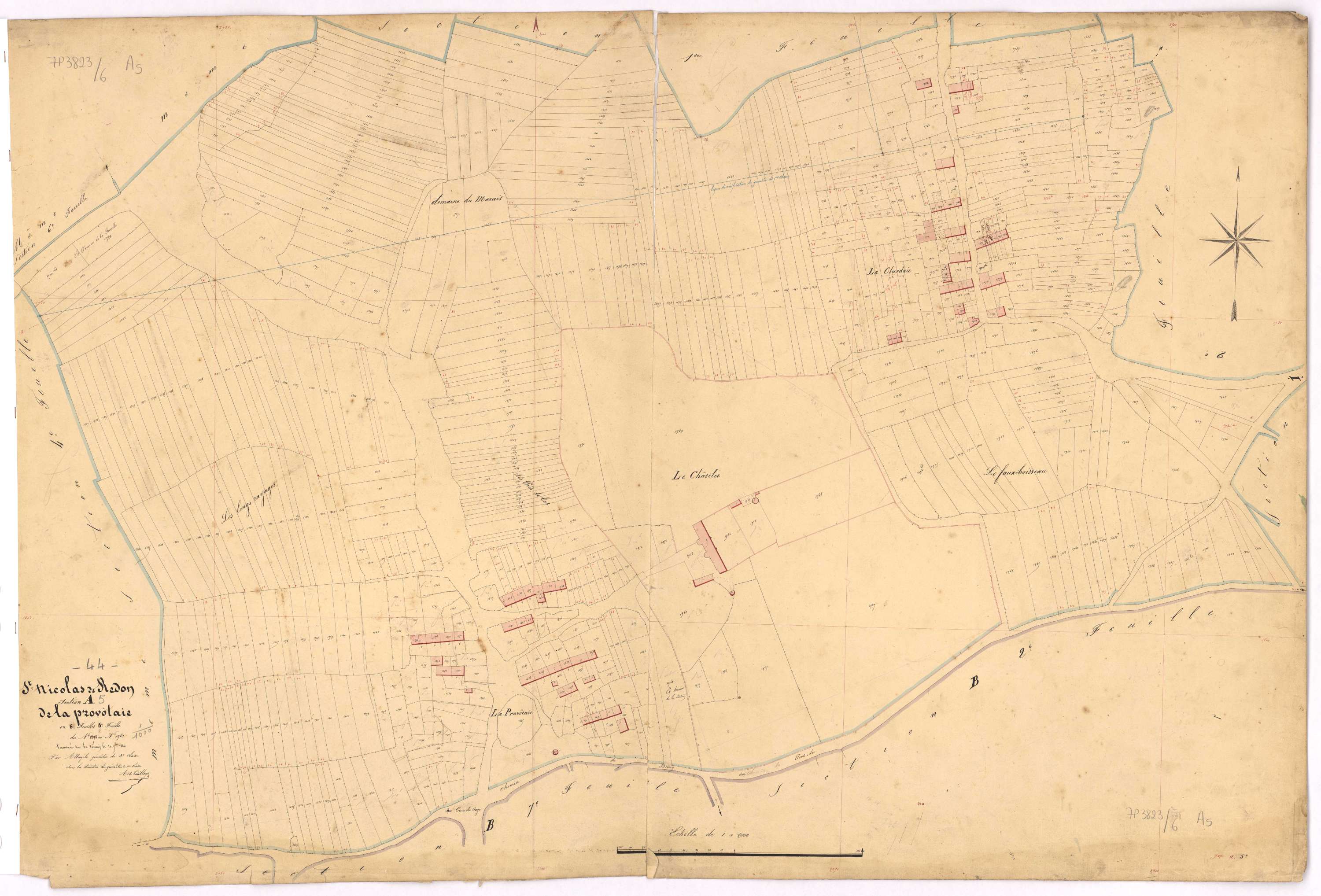 Saint-Nicolas-de-Redon - Section A5 Provotais (section de La) ; 1278-1961