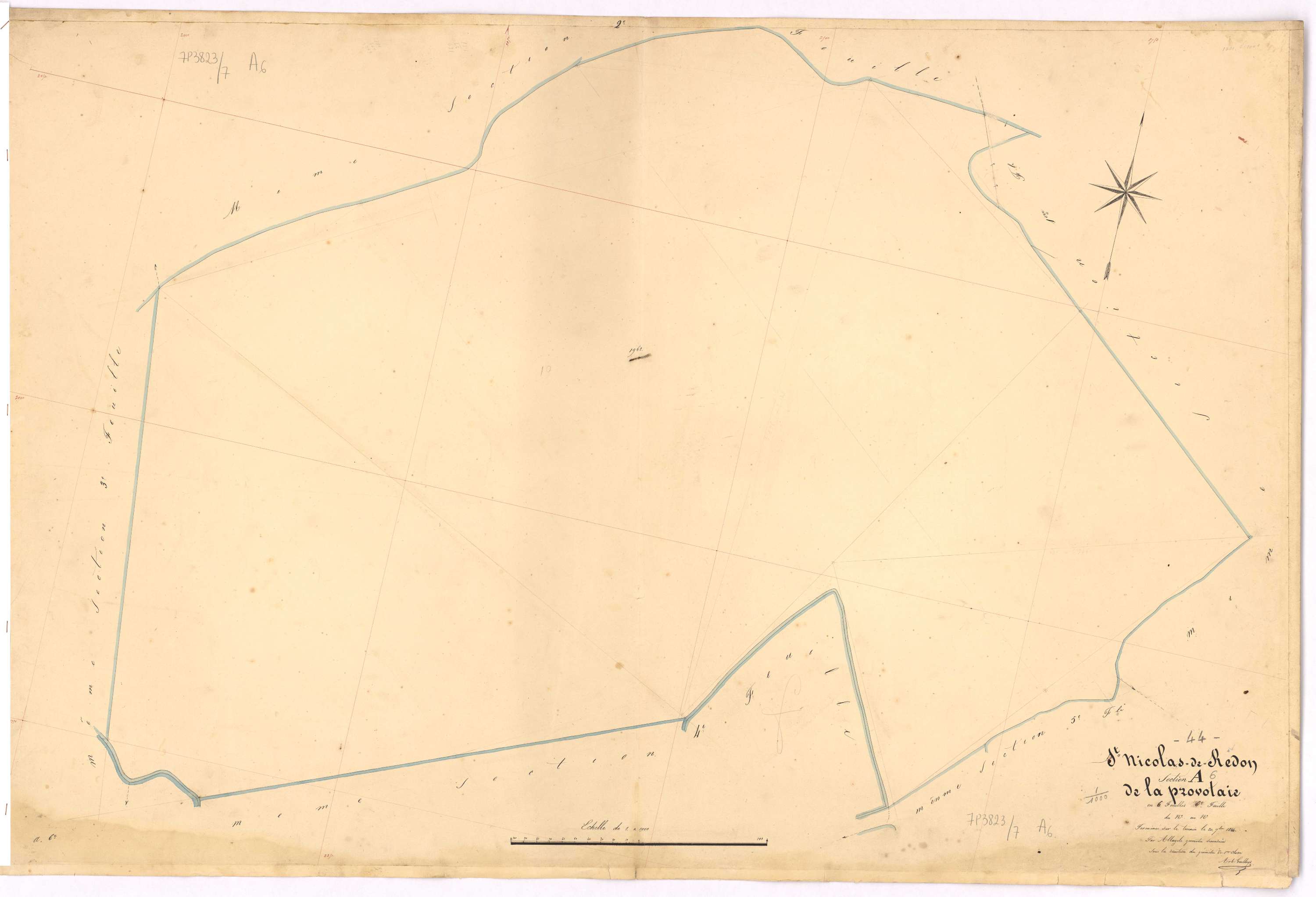 Saint-Nicolas-de-Redon - Section A6 Provotais (section de La) ; 1962