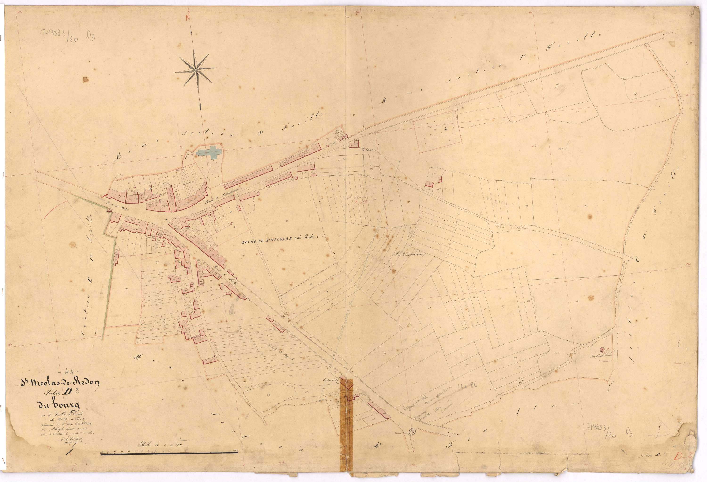 Saint-Nicolas-de-Redon - Section D3 Bourg (section du) ; 346-744