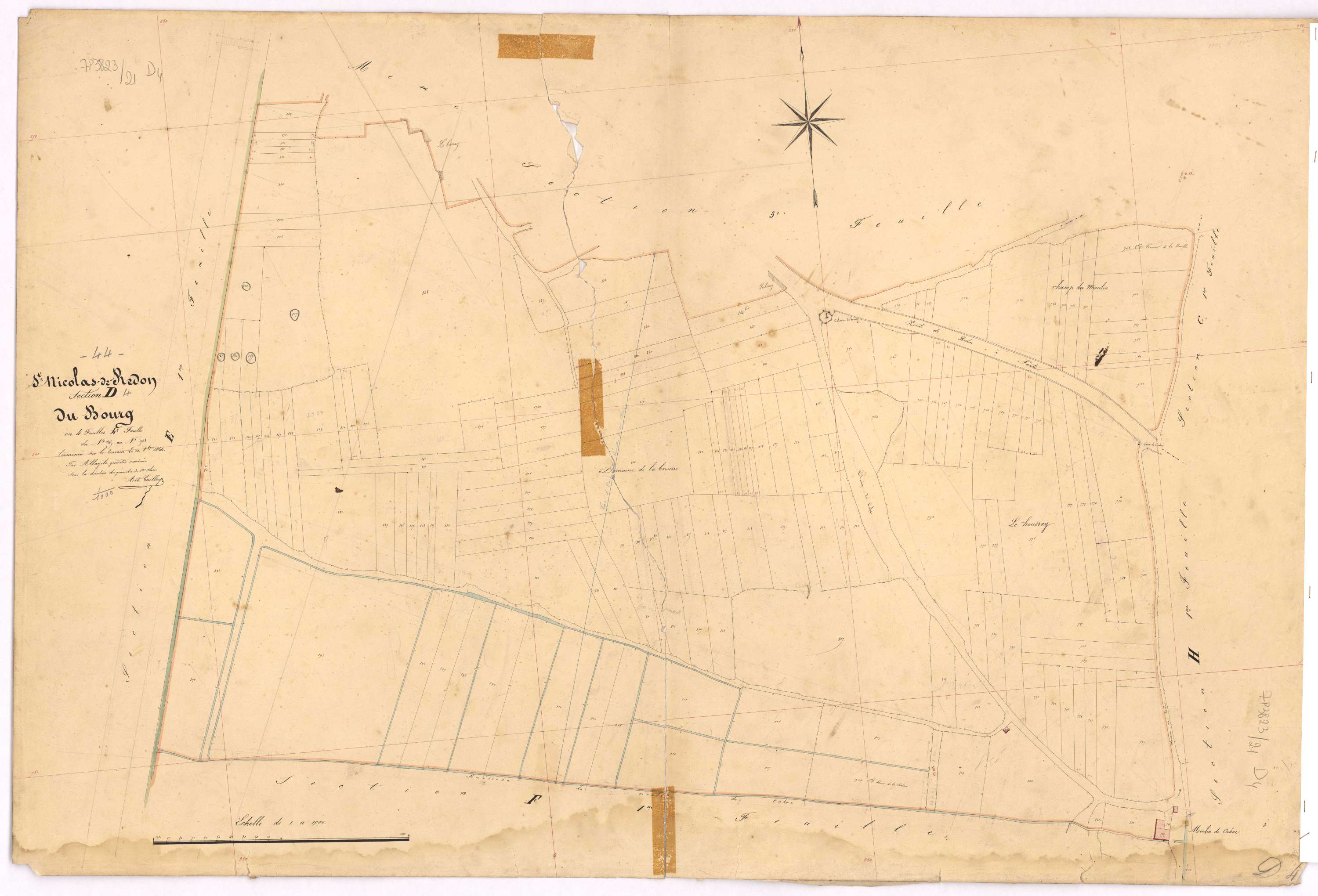 Saint-Nicolas-de-Redon - Section D4 Bourg (section du) ; 745-908