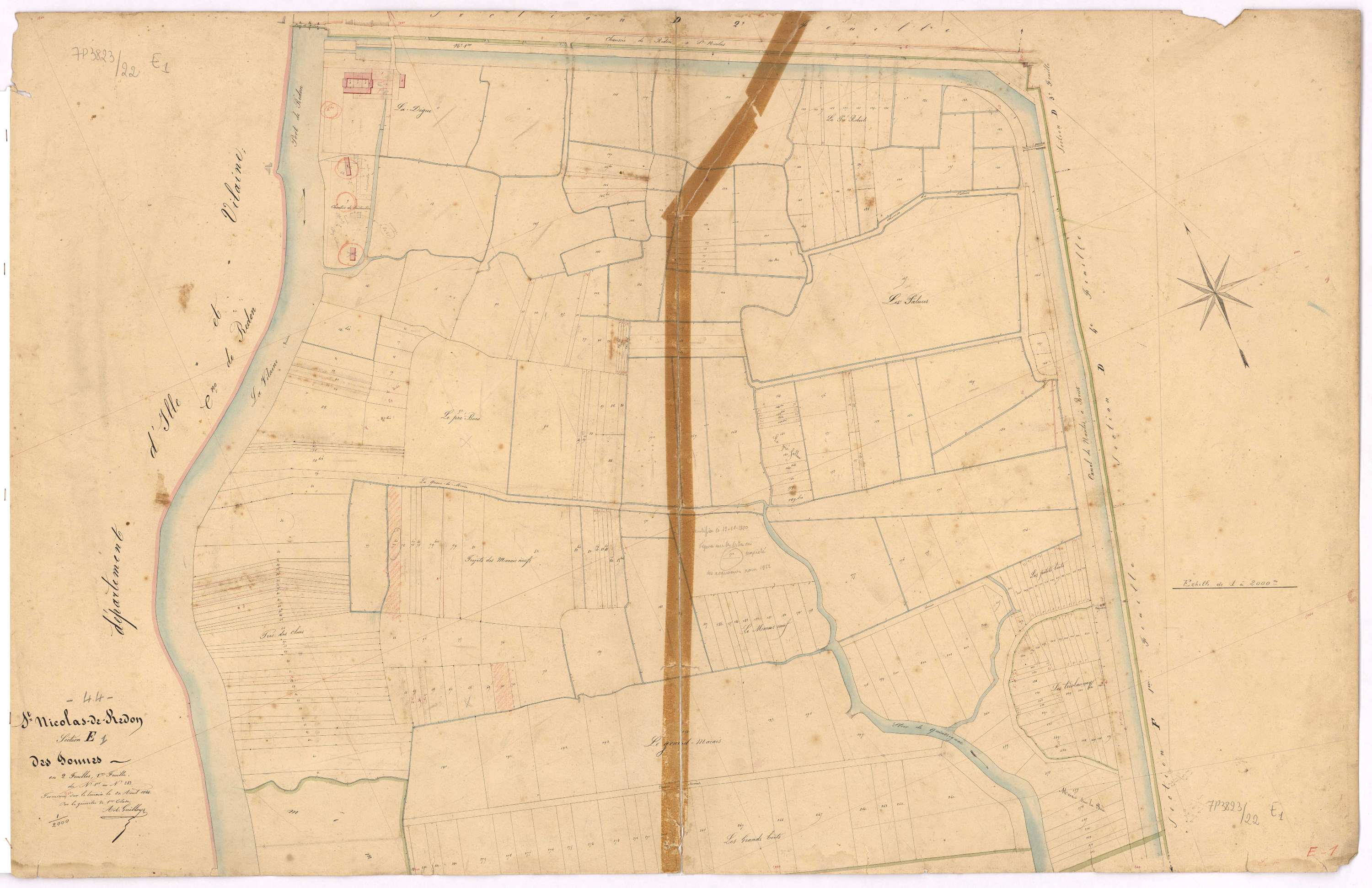 Saint-Nicolas-de-Redon - Section E1 Pommes (section des) ; 1-283
