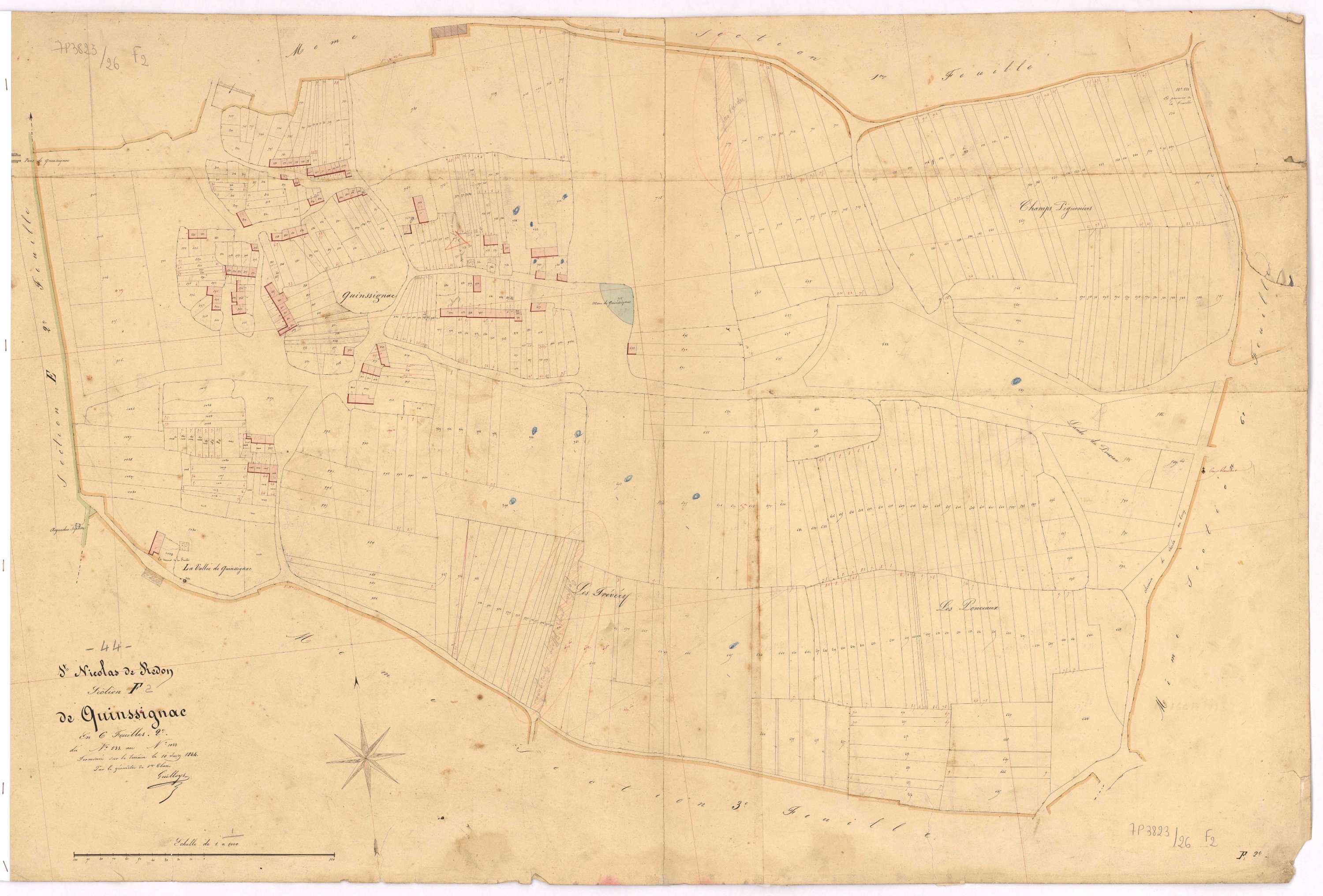 Saint-Nicolas-de-Redon - Section F2 Quinssignac (section de) ; 533-1033