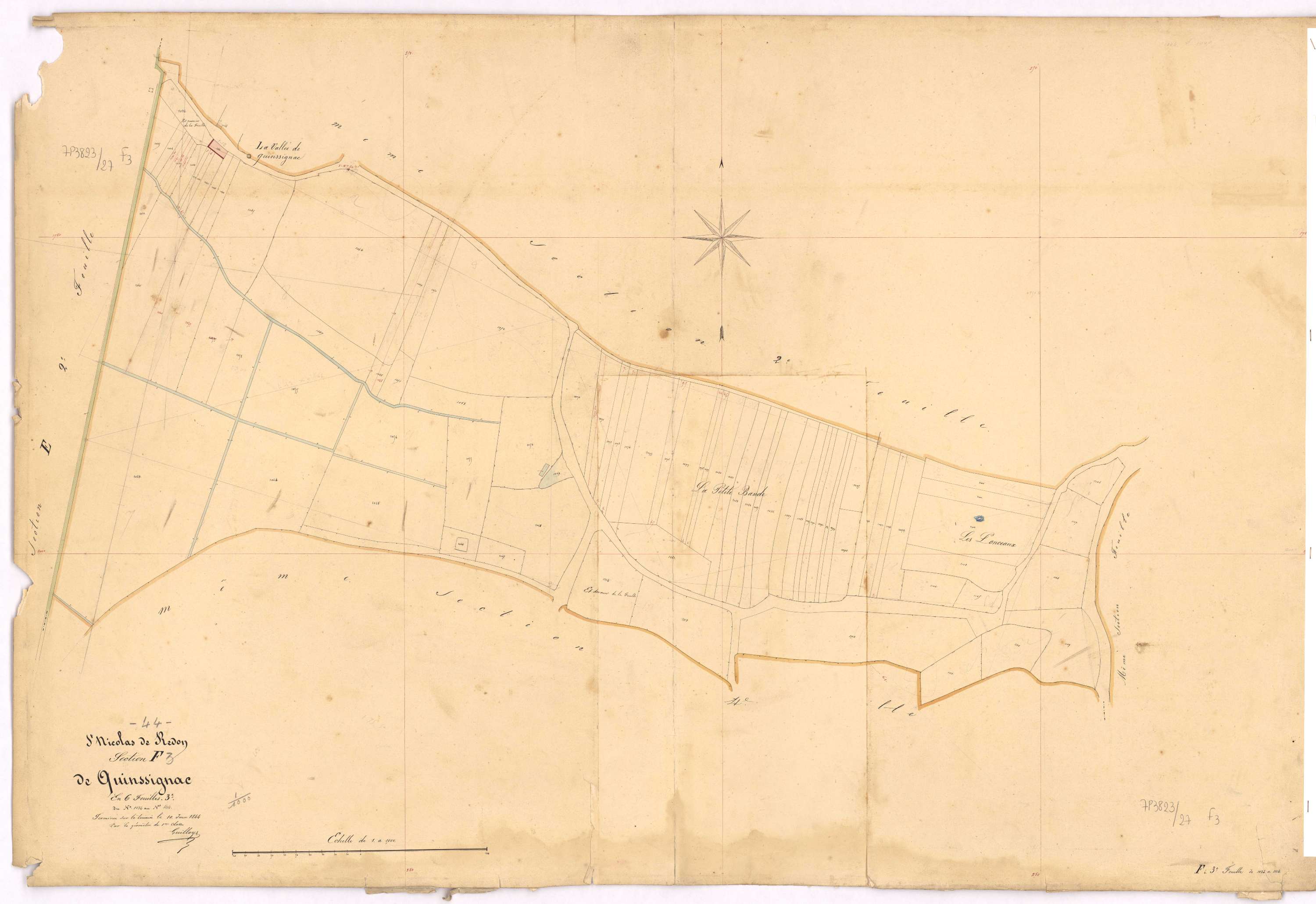 Saint-Nicolas-de-Redon - Section F3 Quinssignac (section de) ; 1034-1114
