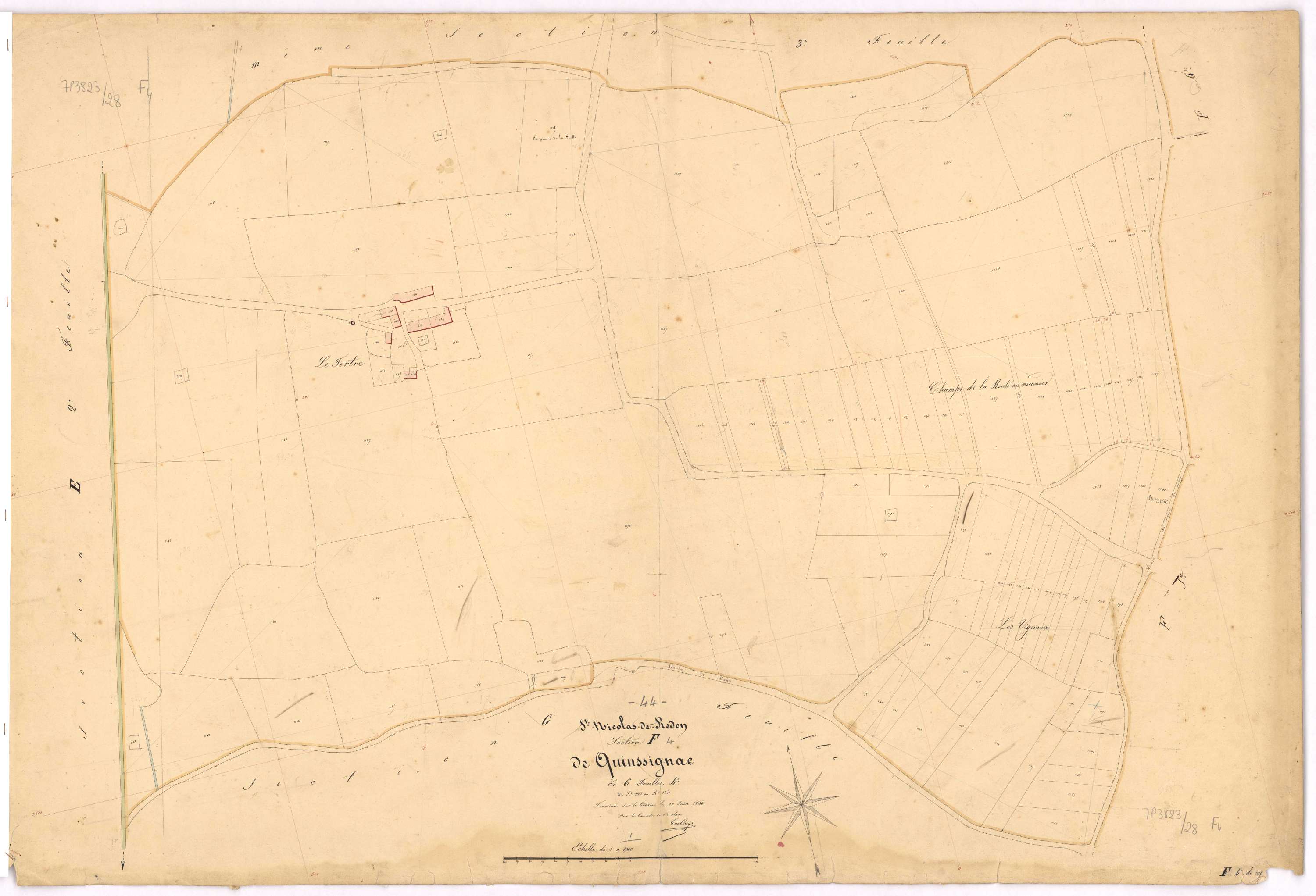 Saint-Nicolas-de-Redon - Section F4 Quinssignac (section de) ; 1115-1241