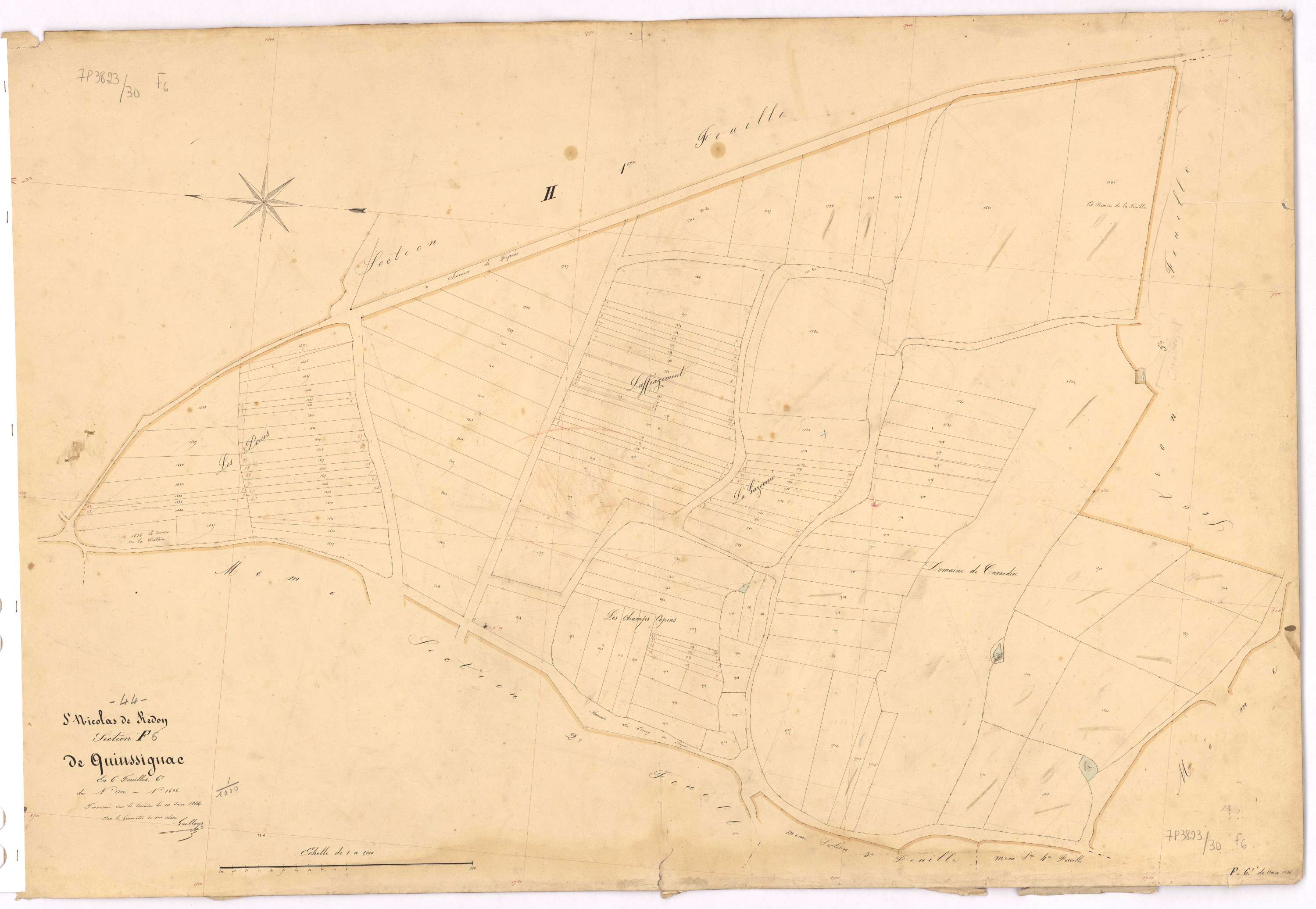 Saint-Nicolas-de-Redon - Section F6 Quinssignac (section de) ; 1500-1636