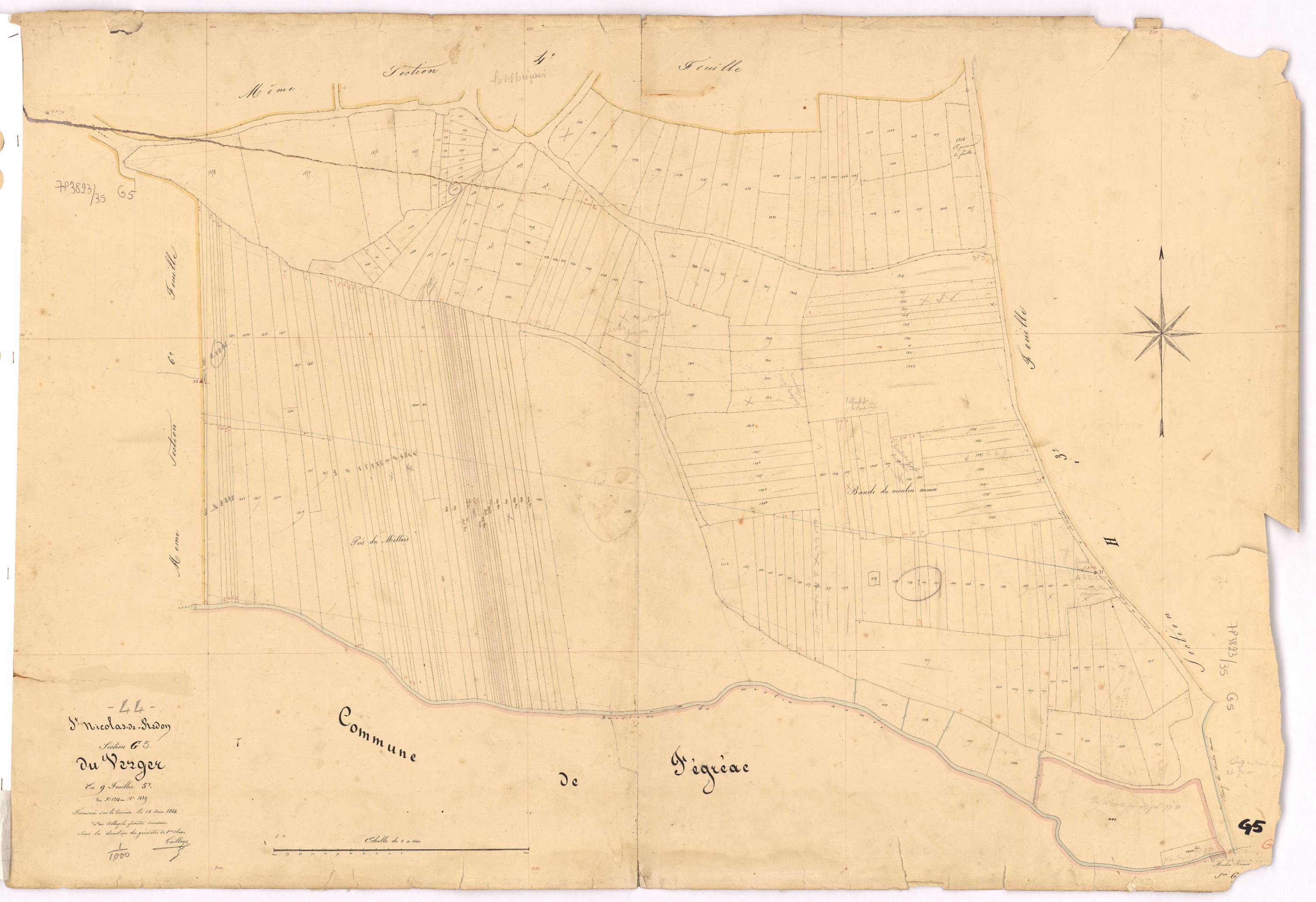 Saint-Nicolas-de-Redon - Section G5 Verger (section du) ; 1214-1439