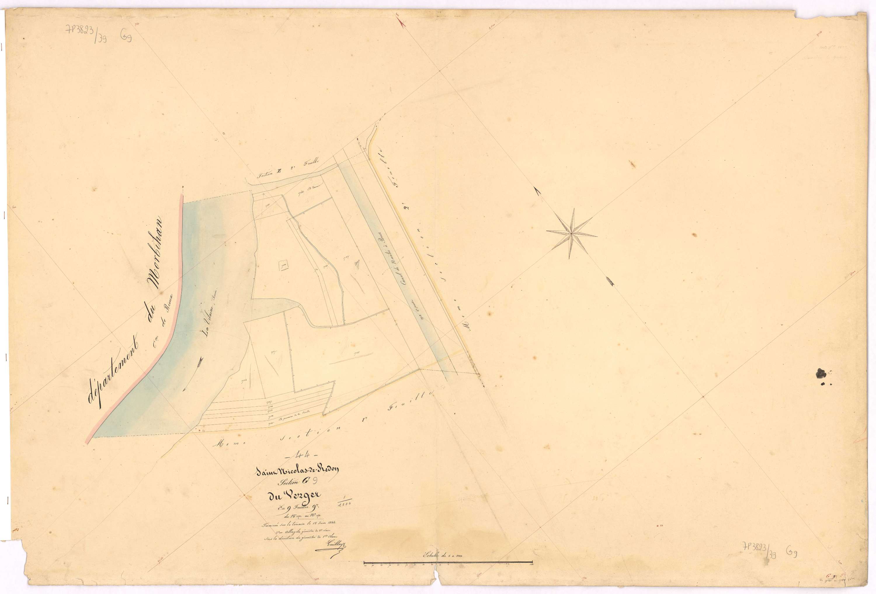 Saint-Nicolas-de-Redon - Section G9 Verger (section du) ; 1721-1734