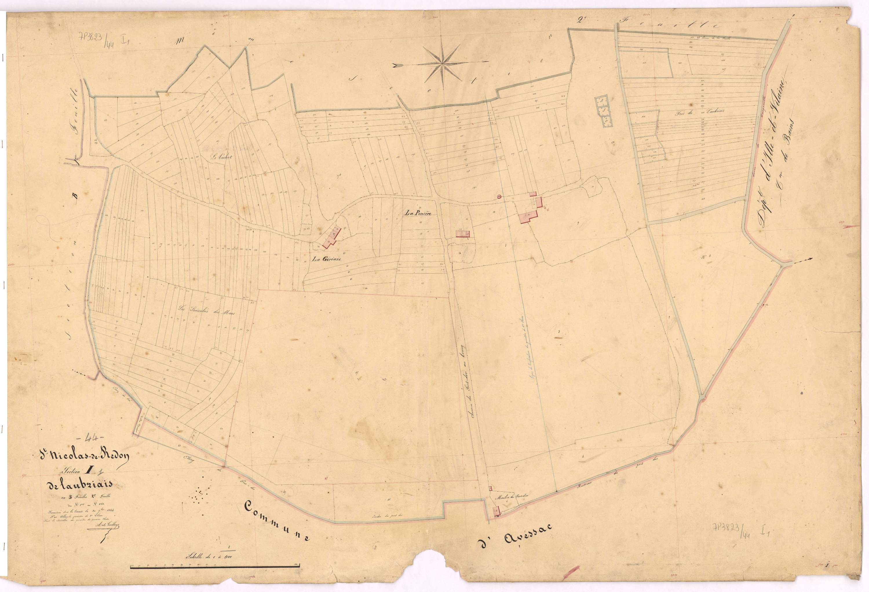 Saint-Nicolas-de-Redon - Section I1 Aubriais (section de l') ; 1-251