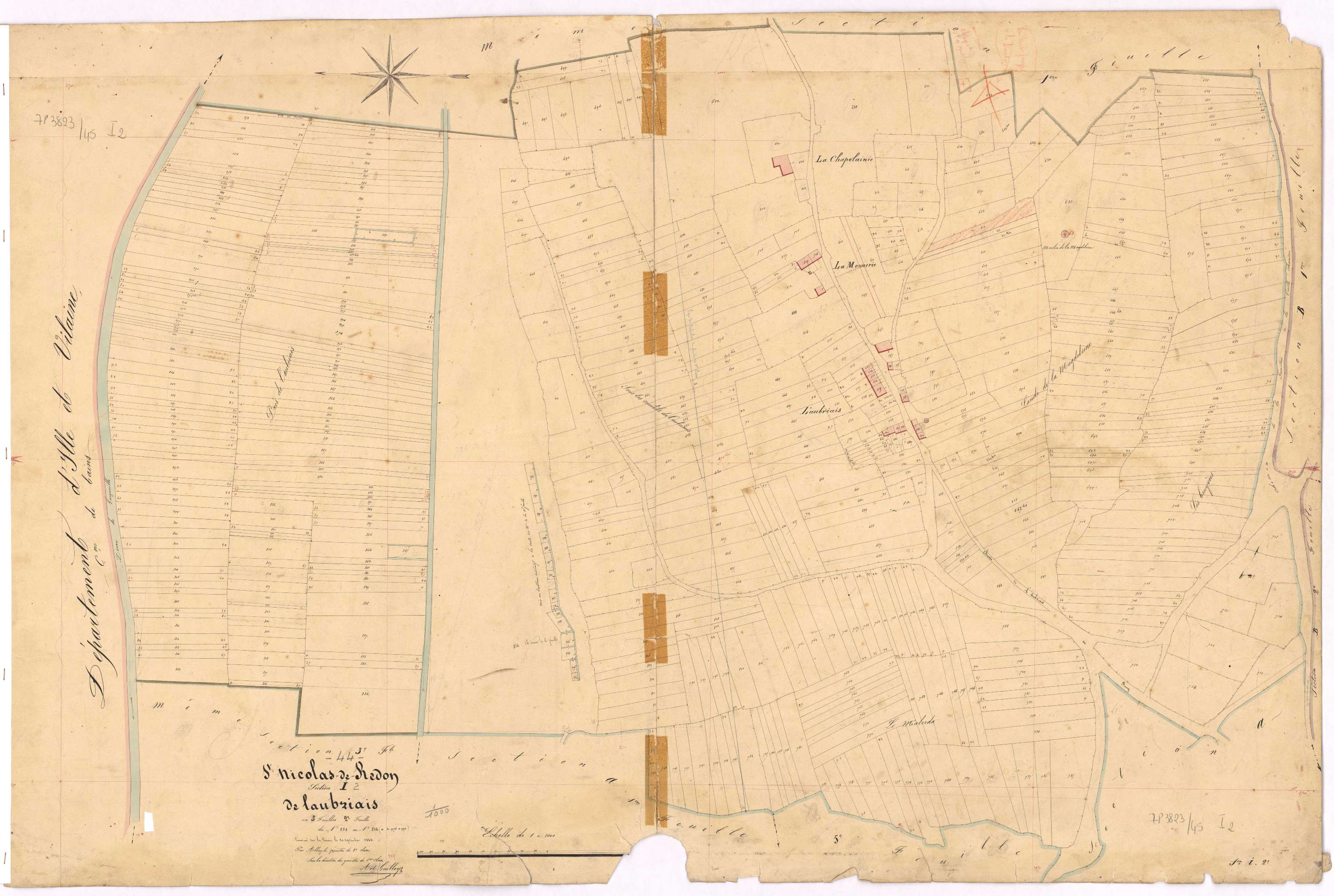 Saint-Nicolas-de-Redon - Section I2 Aubriais (section de l') ; 252-814