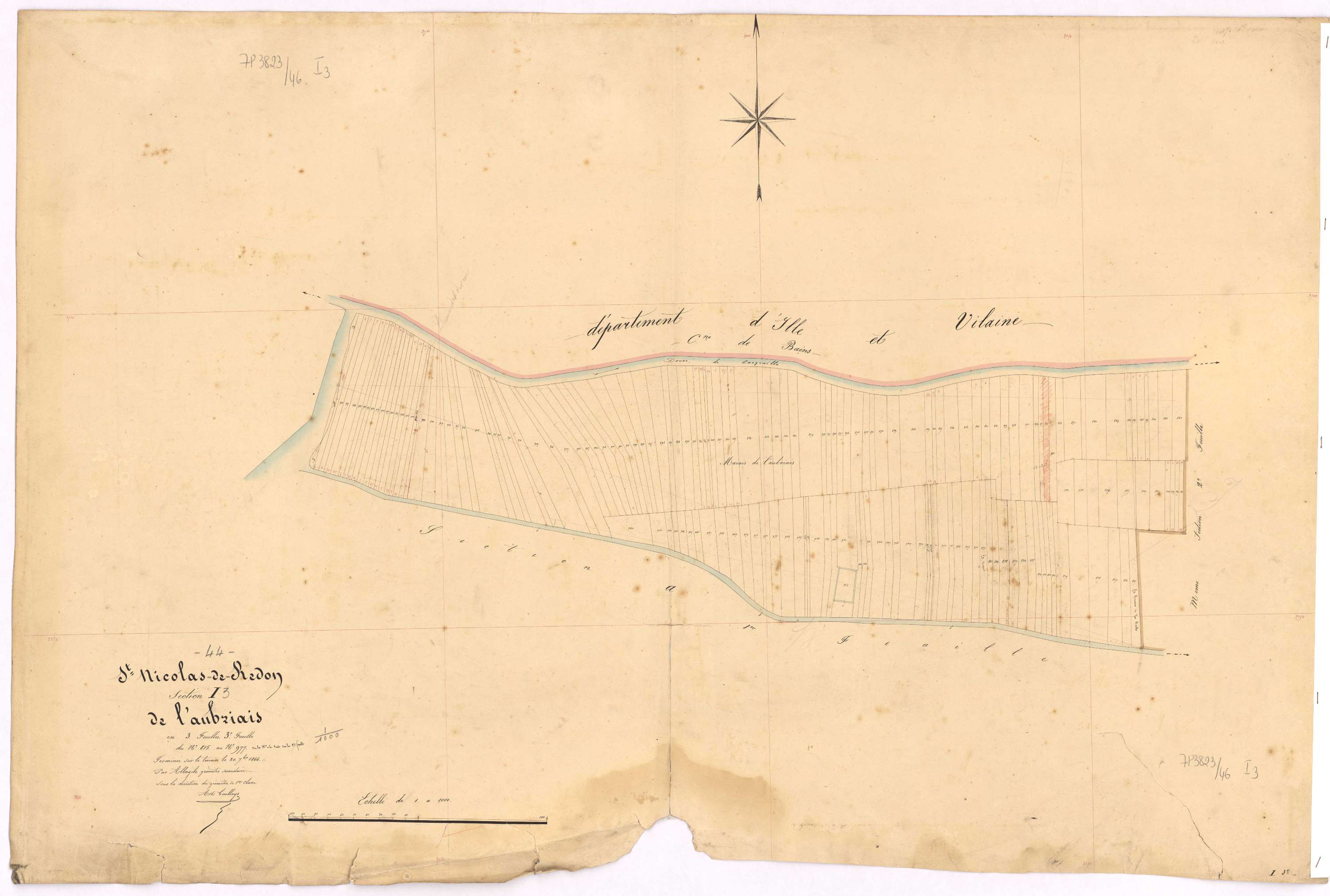 Saint-Nicolas-de-Redon - Section I3 Aubriais (section de l') ; 815-977