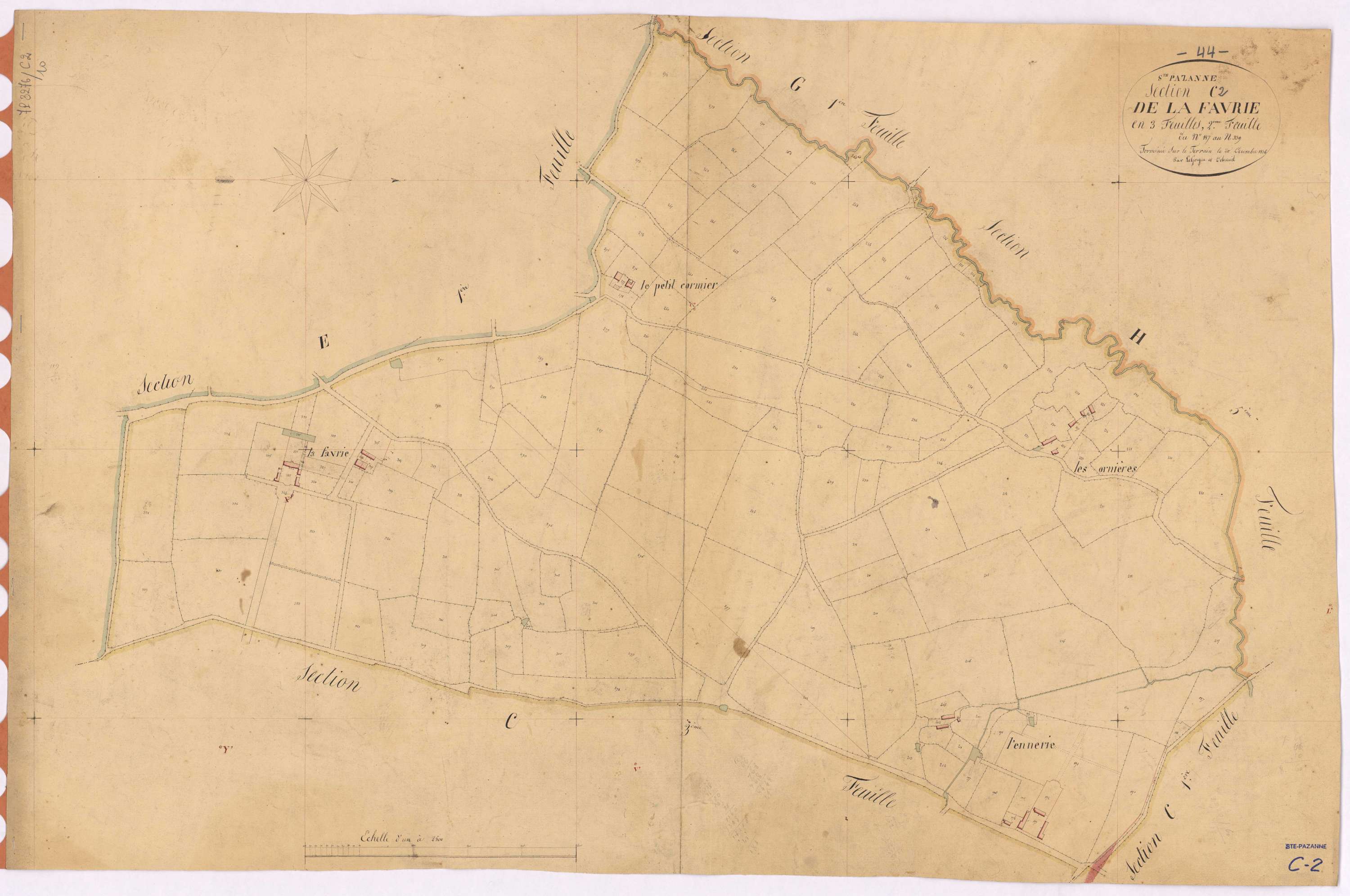 Sainte-Pazanne - Section C2 Favrie (section de La) ; 187-339