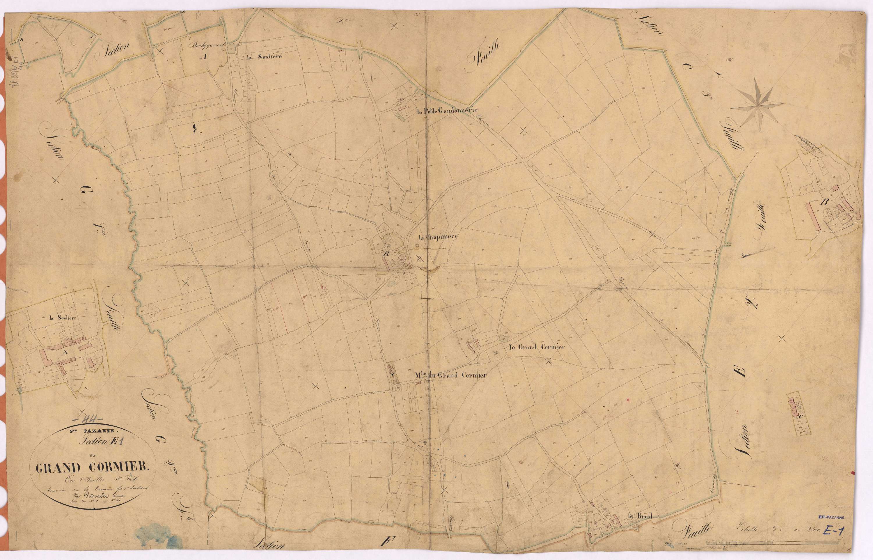 Sainte-Pazanne - Section E1 Grand Cormier (section du) ; 1-460