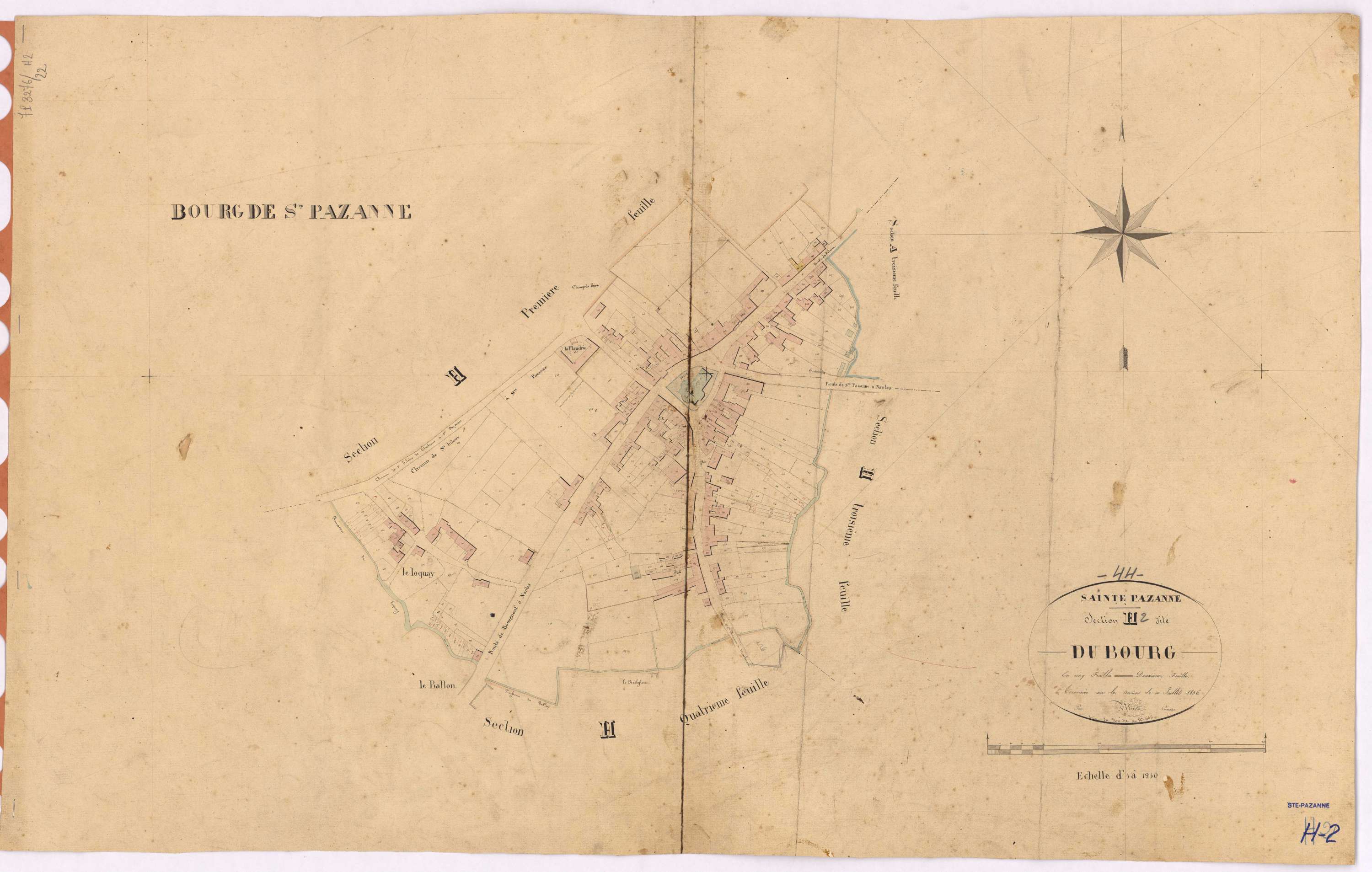 Sainte-Pazanne - Section H2 Bourg (section du) ; 379-666