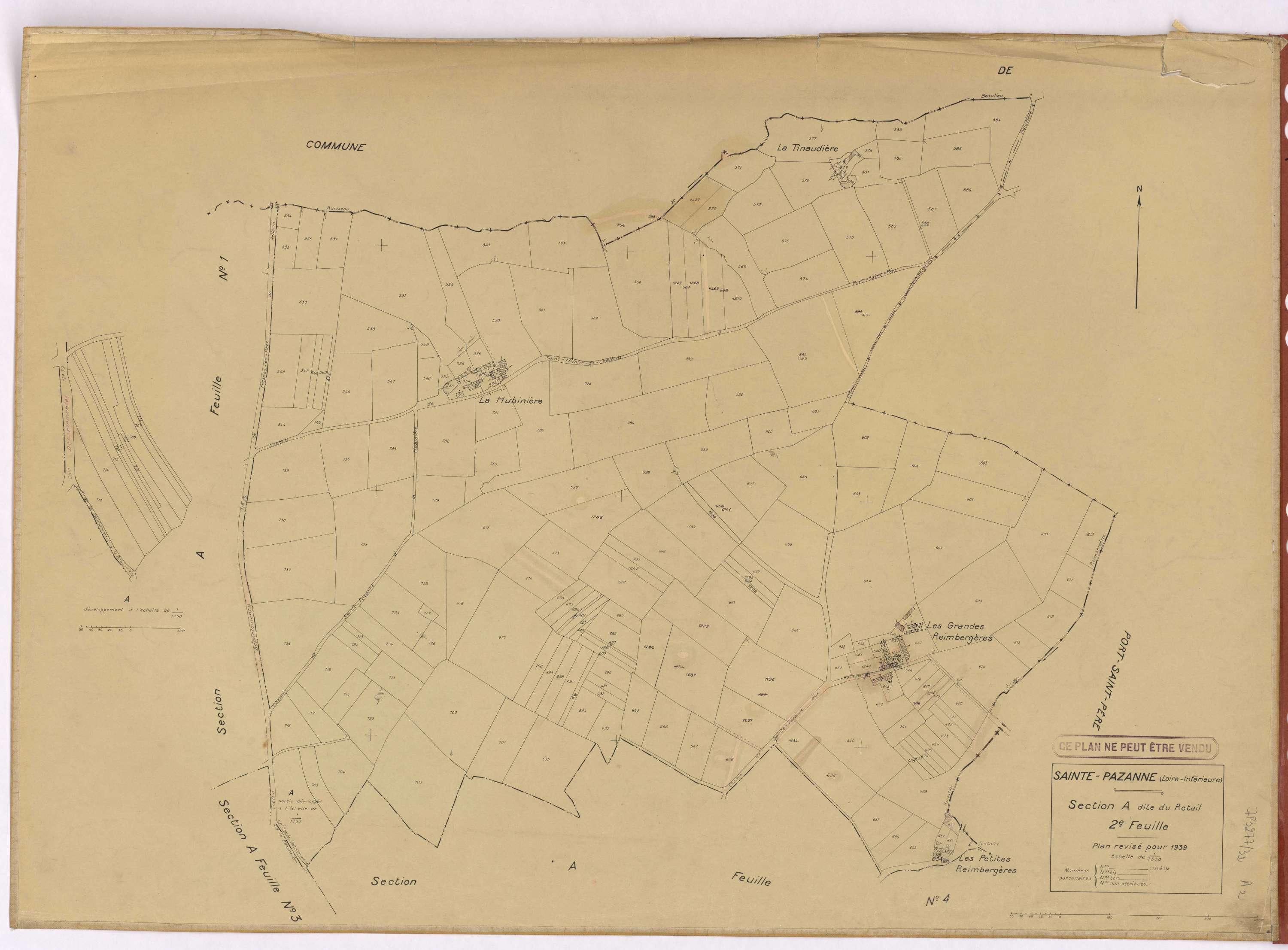 Sainte-Pazanne - Section A2 Retail (section du) ; 534-739