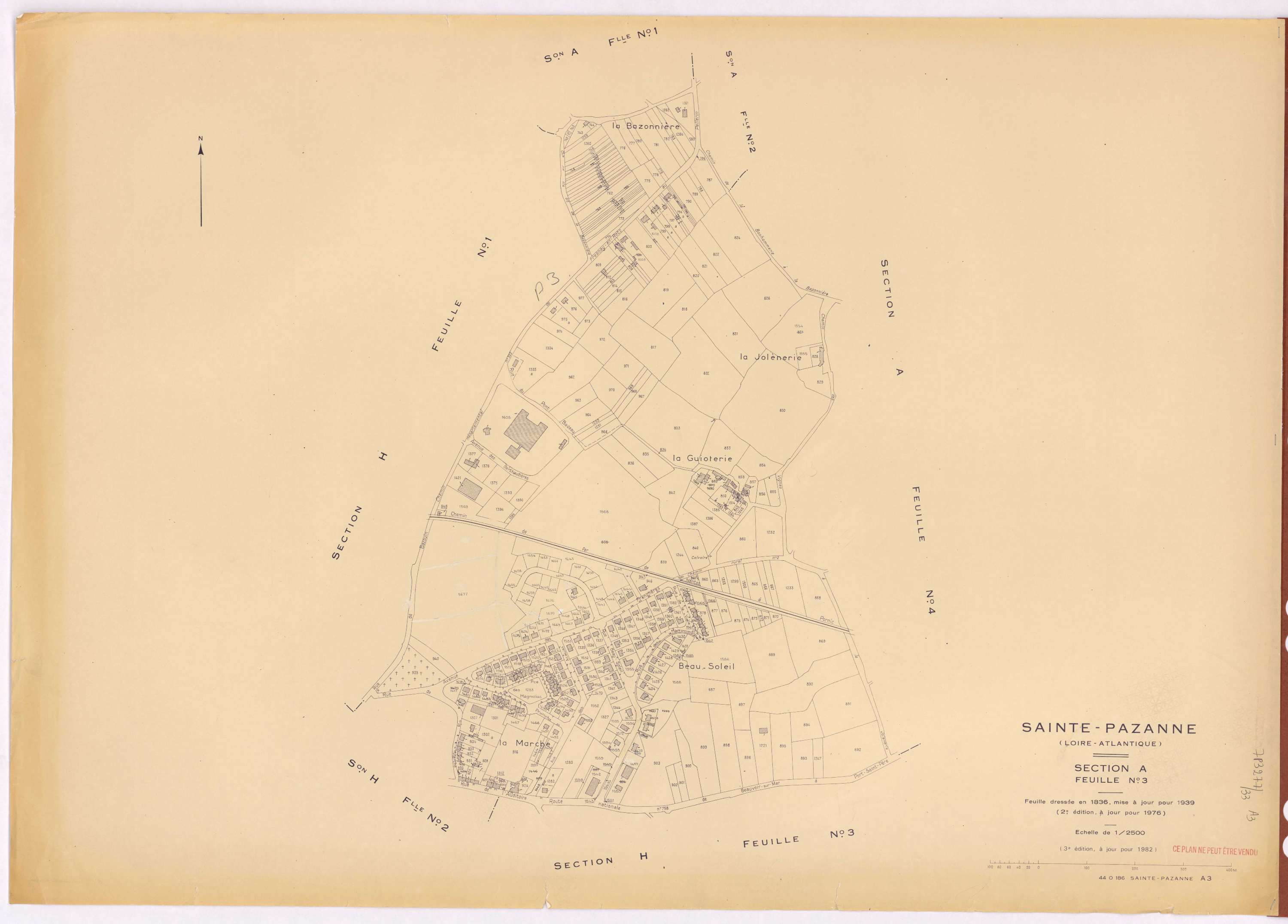 Sainte-Pazanne - Section A3 Retail (section du)