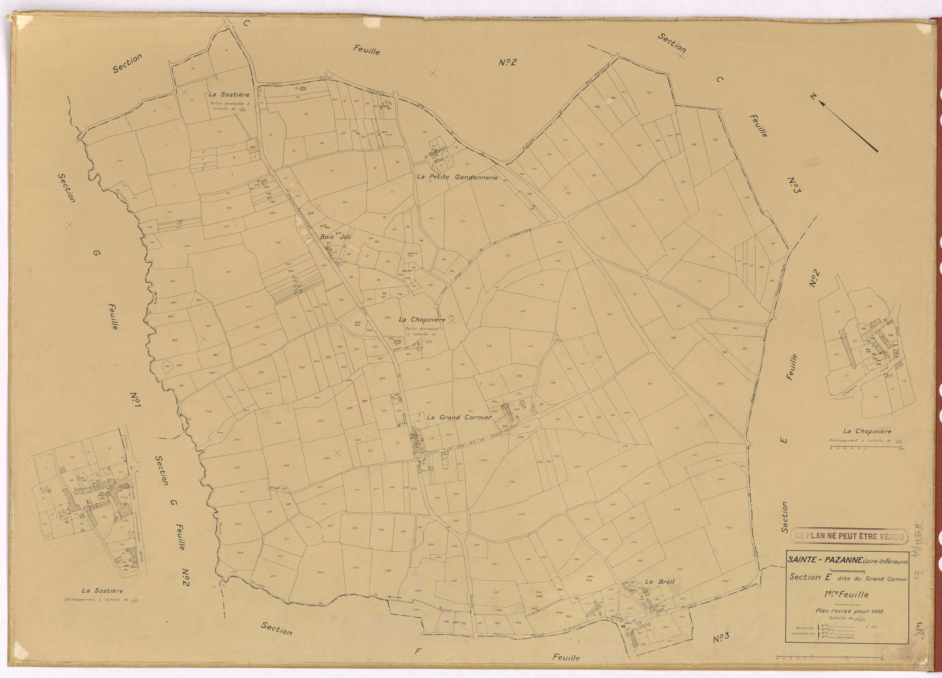 Sainte-Pazanne - Section E1 Grand Cormier (section du) ; 1-412