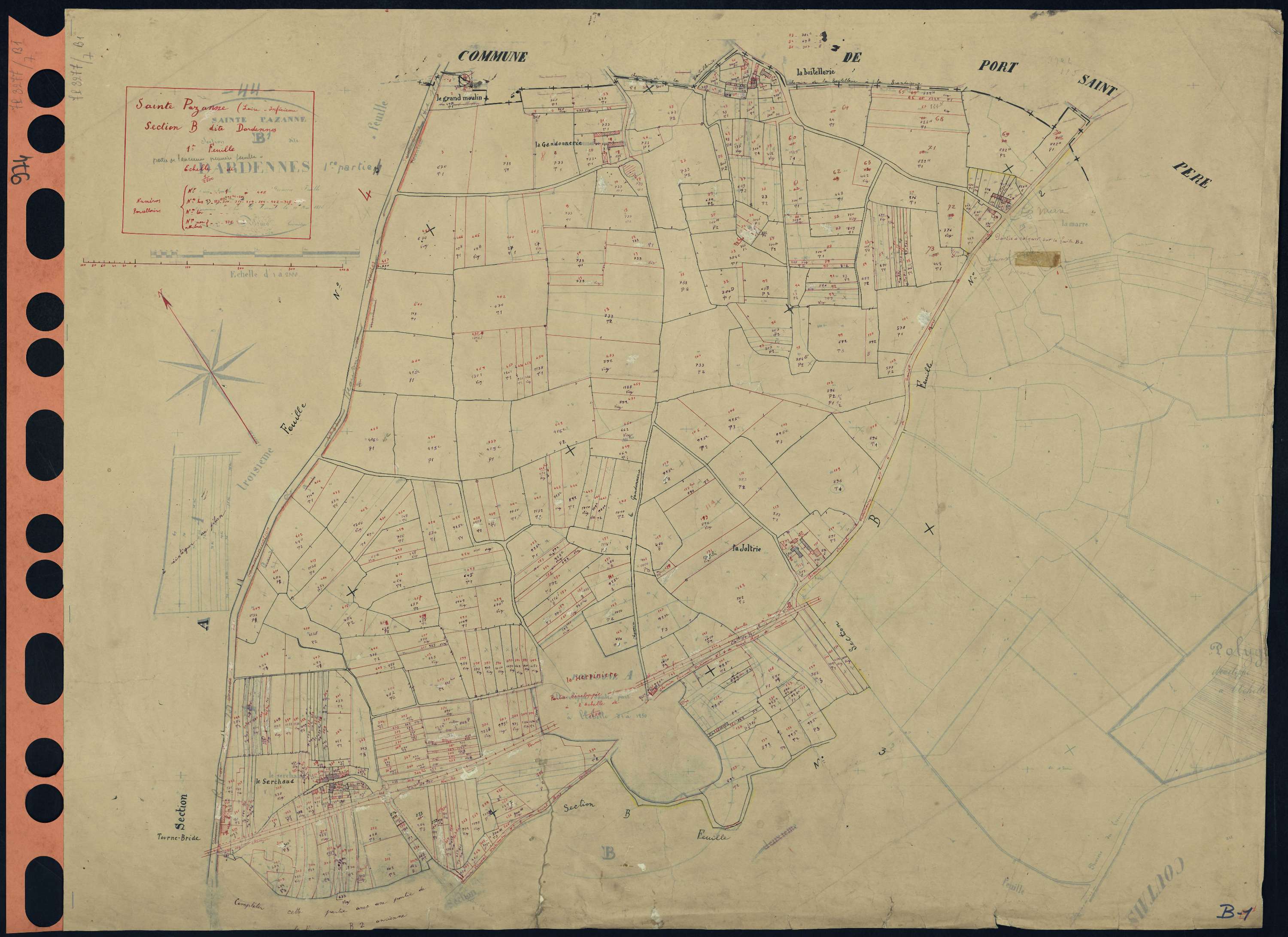 Sainte-Pazanne - Section B1 Ardennes (section d') . 1-468