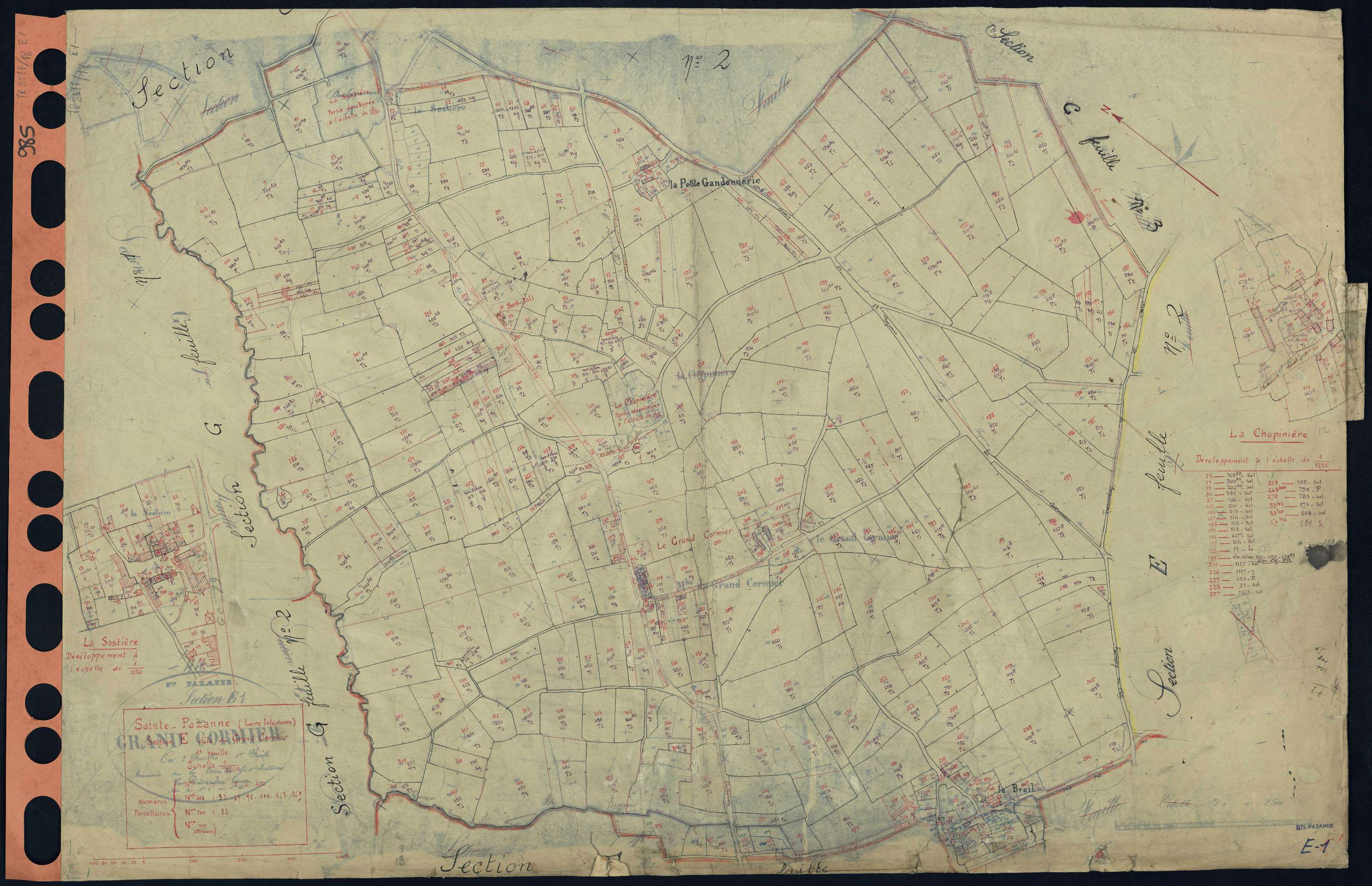 Sainte-Pazanne - Section E1 Grand Cormier (section du) . 1-412