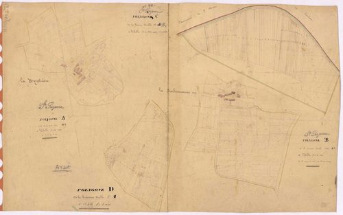 Sainte-Pazanne - Section A3 B1 (développement) Retail (section du) ; 849-1456 ; Ardennes (section d') ; 1-681 ; développement des villages de La Bonhommerie, de La Herpinière et de diverses parcelles