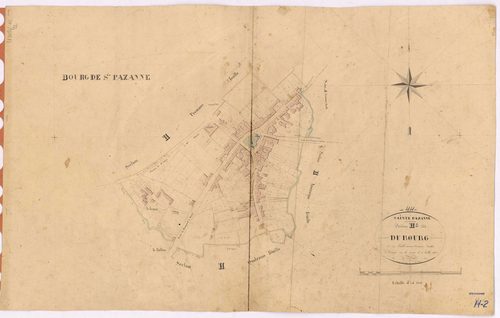 Sainte-Pazanne - Section H2 Bourg (section du) ; 379-666
