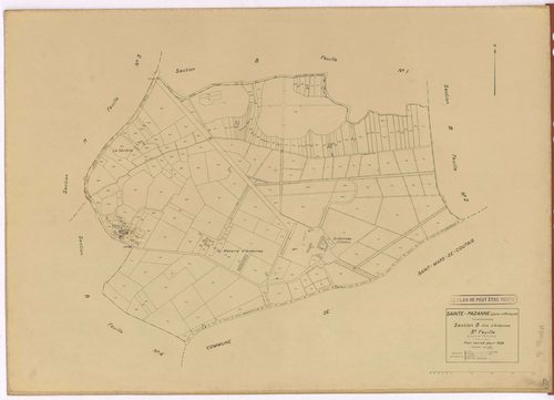 Sainte-Pazanne - Section B3 Ardennes (section d') ; 633-856