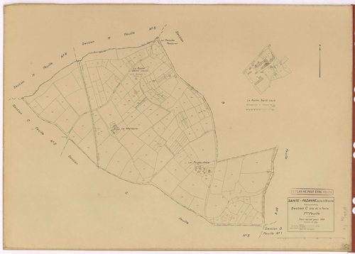 Sainte-Pazanne - Section C1 Favrie (section de La) ; 1-171