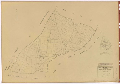Sainte-Pazanne - Section G2 Landes (section des) ; 308-552