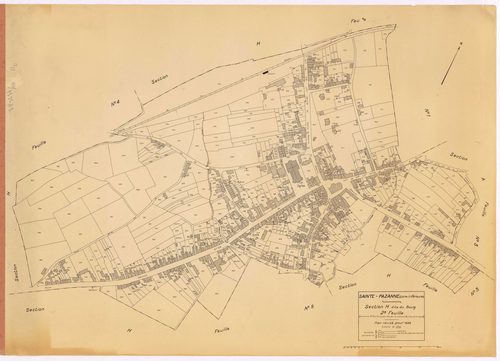 Sainte-Pazanne - Section H2 Bourg (section du) ; 436-1015