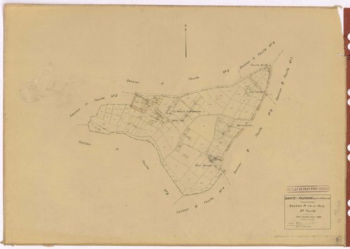 Sainte-Pazanne - Section H3 Bourg (section du) ; 1016-1142