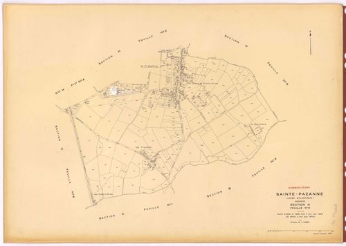 Sainte-Pazanne - Section H5 Bourg (section du)