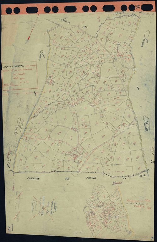 Sainte-Pazanne - Section F2 Boutinière (section de La) . 234-502